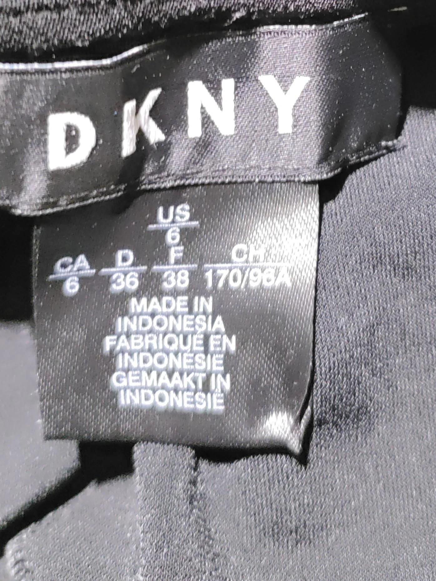 DKNY Wrap Mini Dress in Black - Image 5