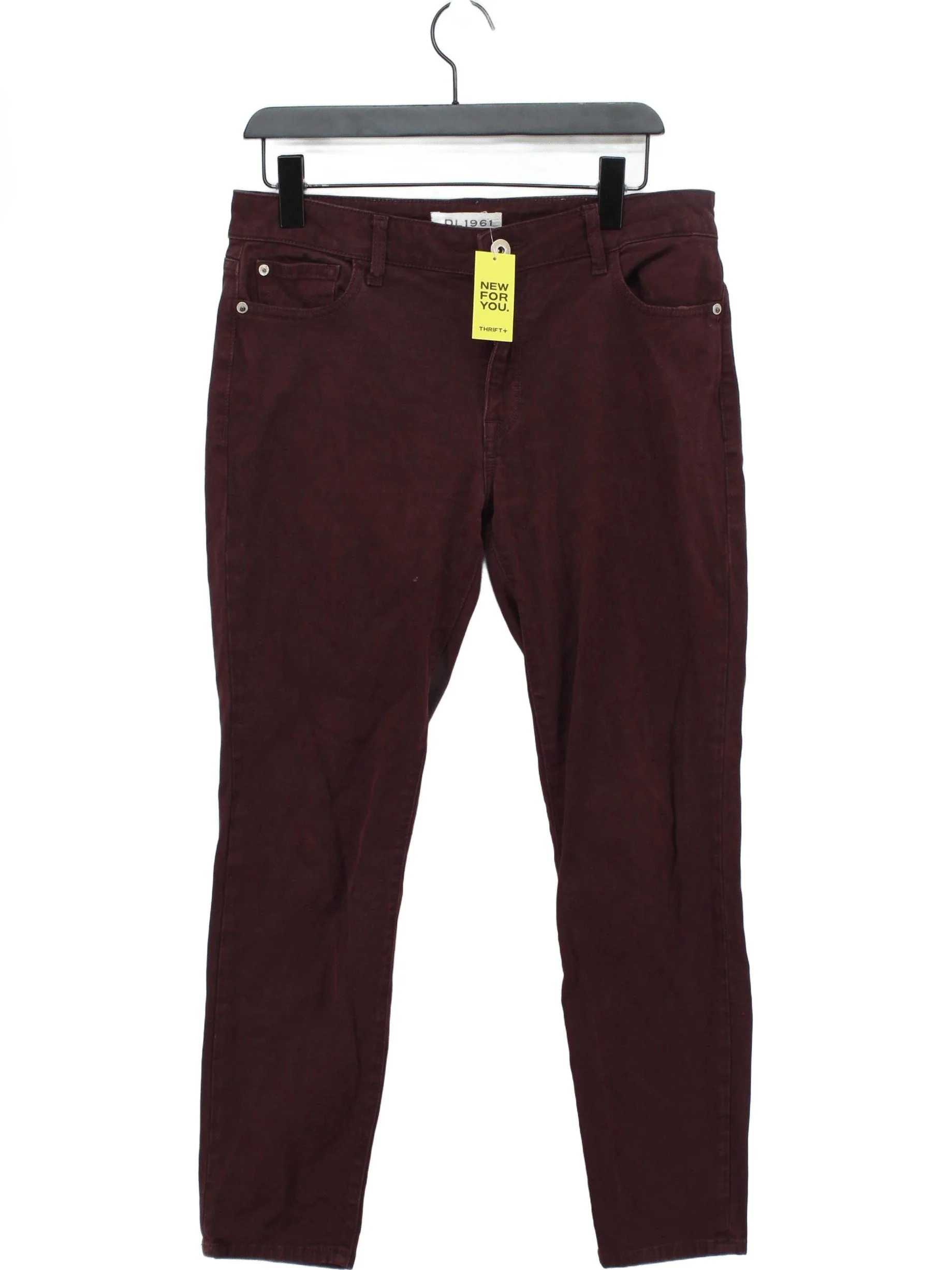 DL1961 Women's Jeans W 31 in Red Cotton with Polyester, Elastane Skinny