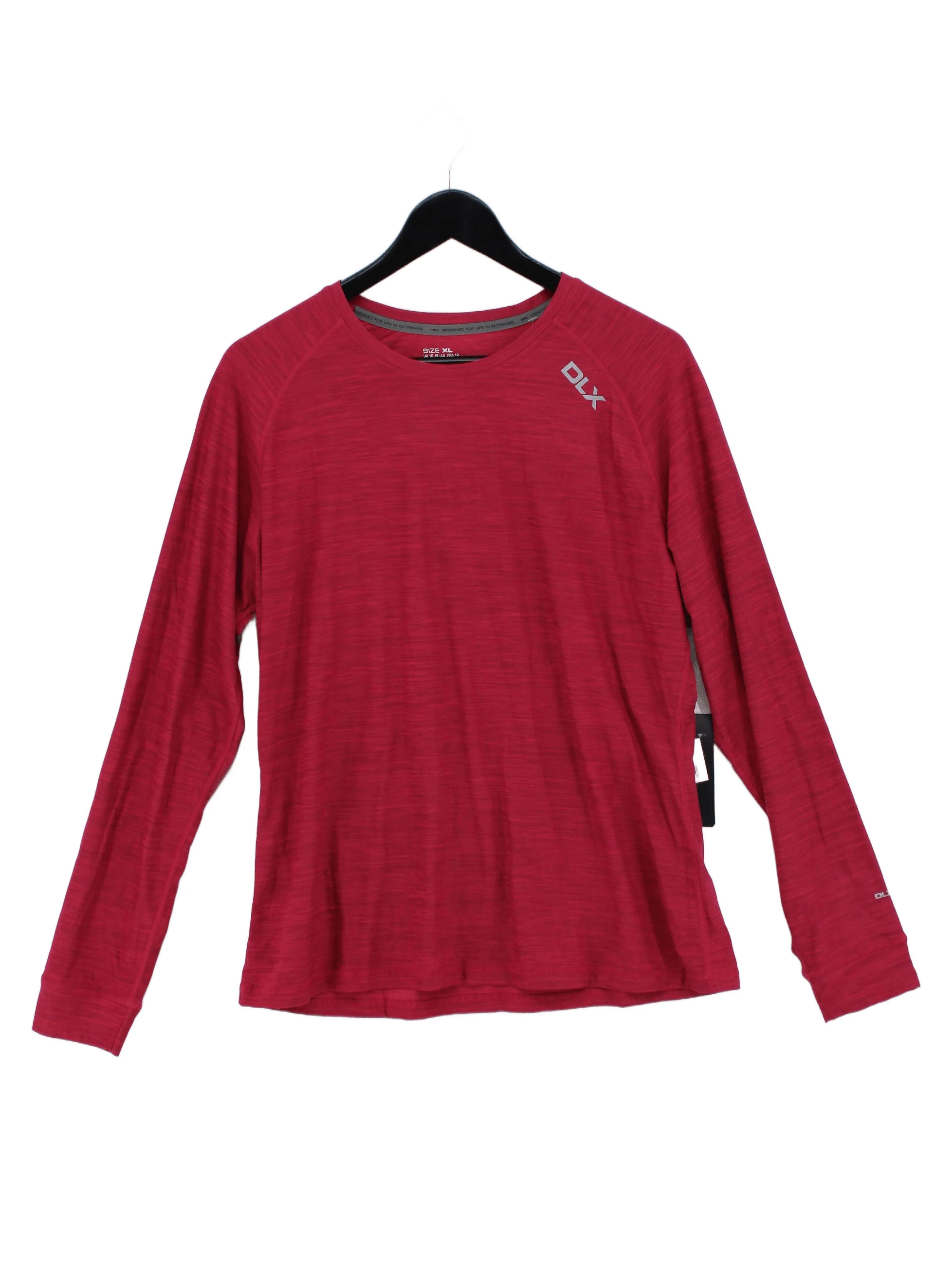 DLX Women's T-Shirt XL Red 100% Polyester Basic New with tags
