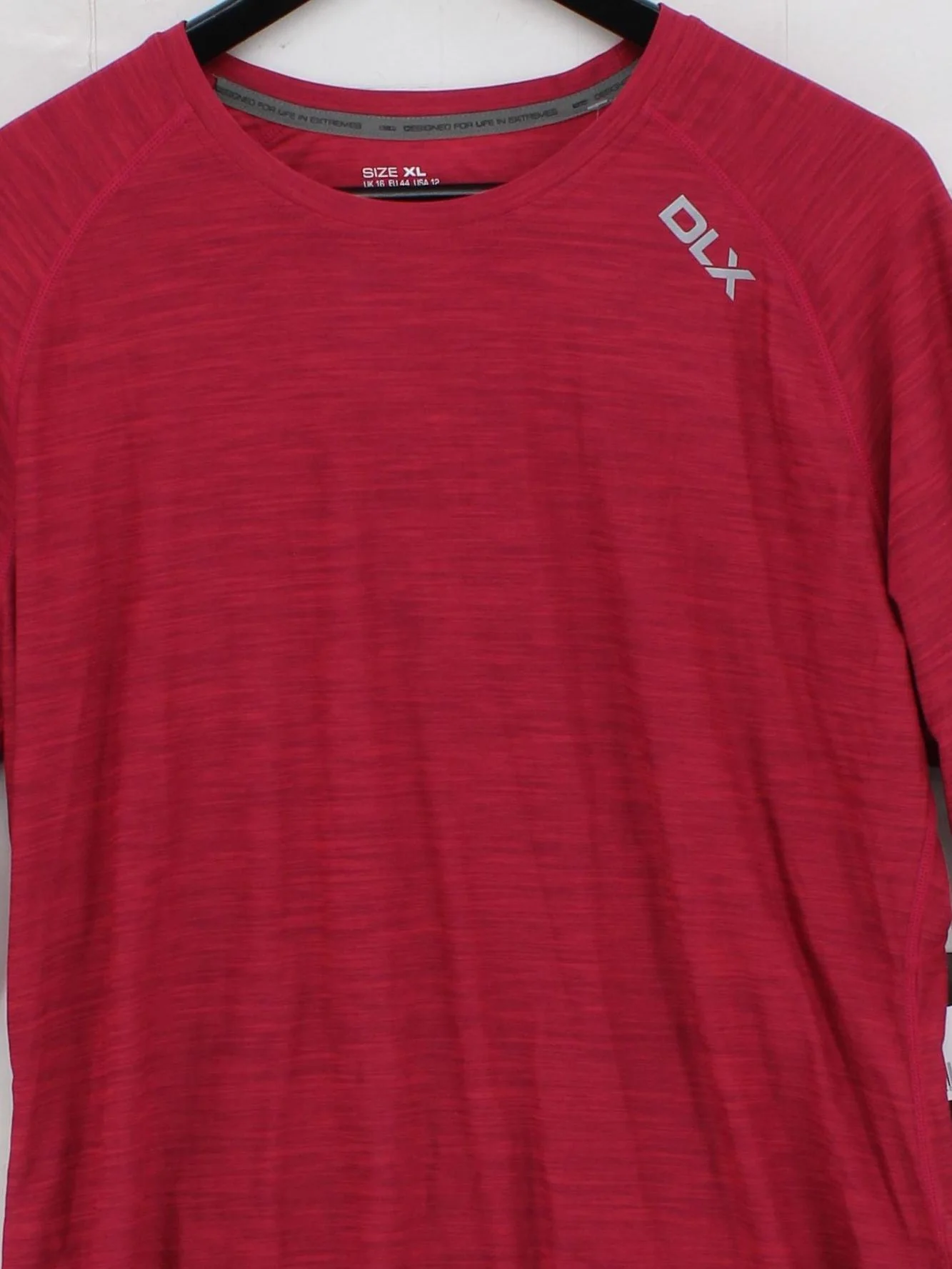 DLX Women's T-Shirt XL Red 100% Polyester Basic New with tags - Image 3