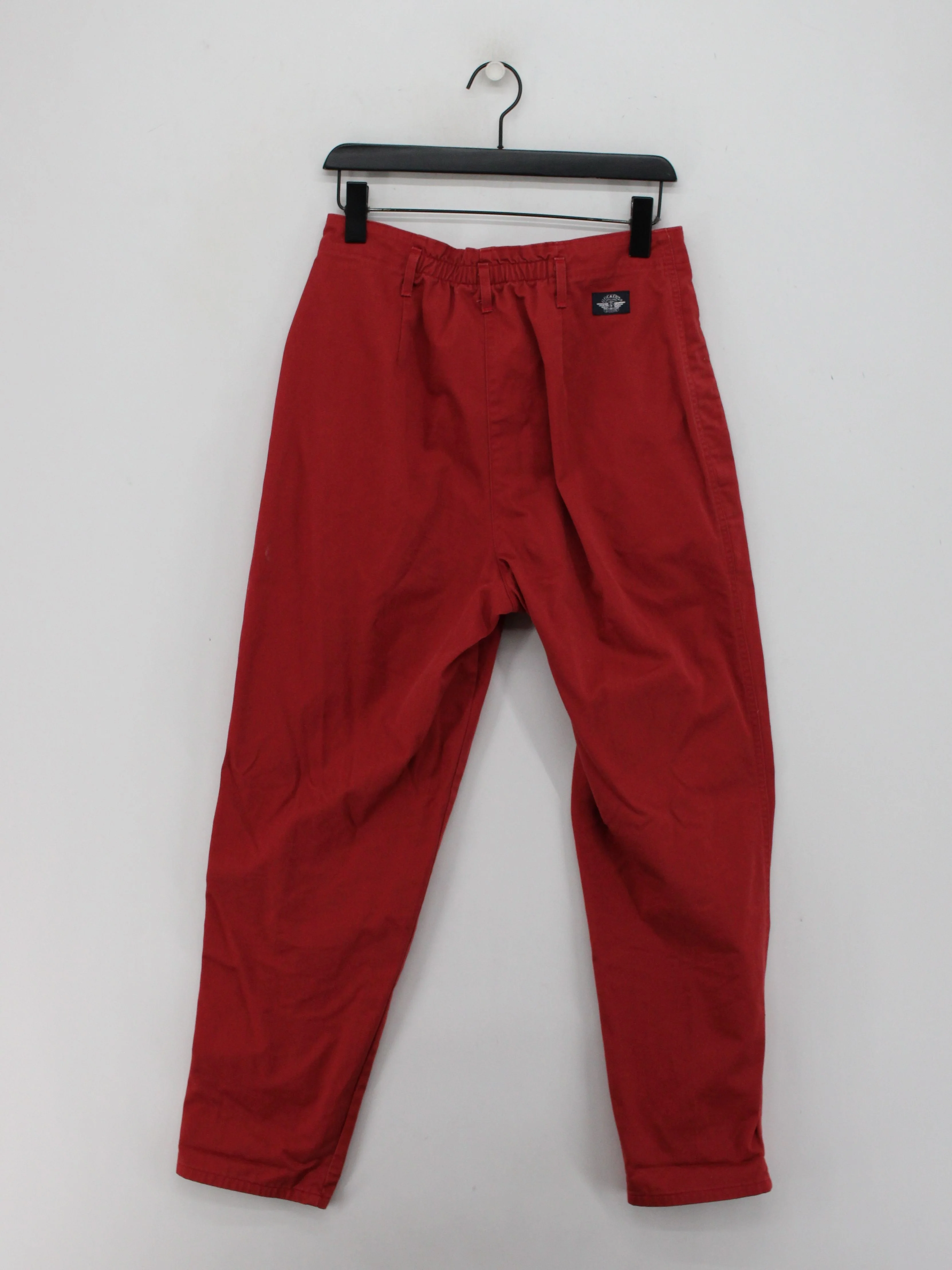 DOCKERS Men's Trousers M Red 100% Cotton Tapered Chino - Image 2