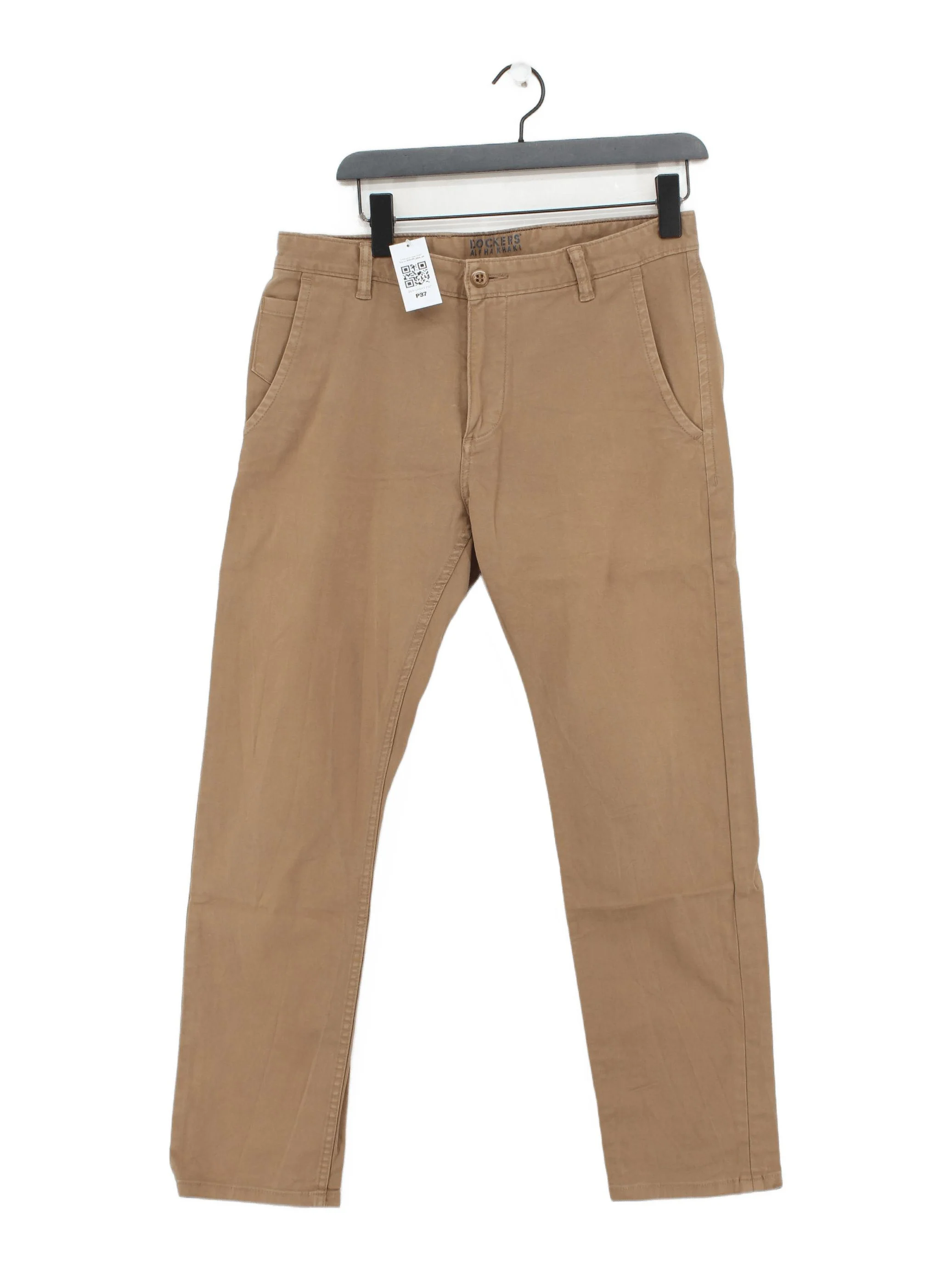 DOCKERS Men's Trousers W 32 in Tan Cotton with Elastane Straight Chino