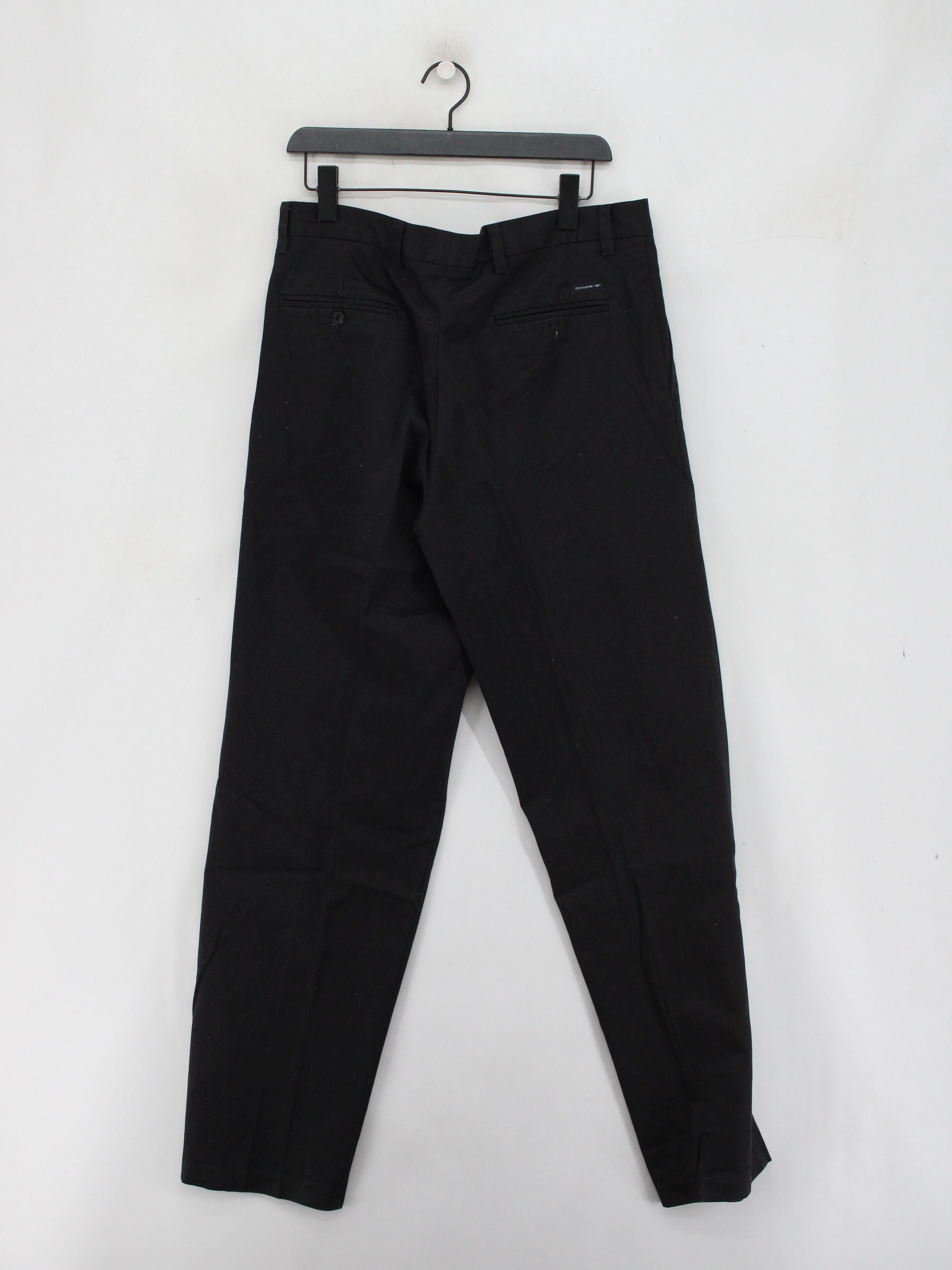 DOCKERS Men's Trousers W 34 in; L 34 in Black 100% Cotton Straight Chino - Image 2