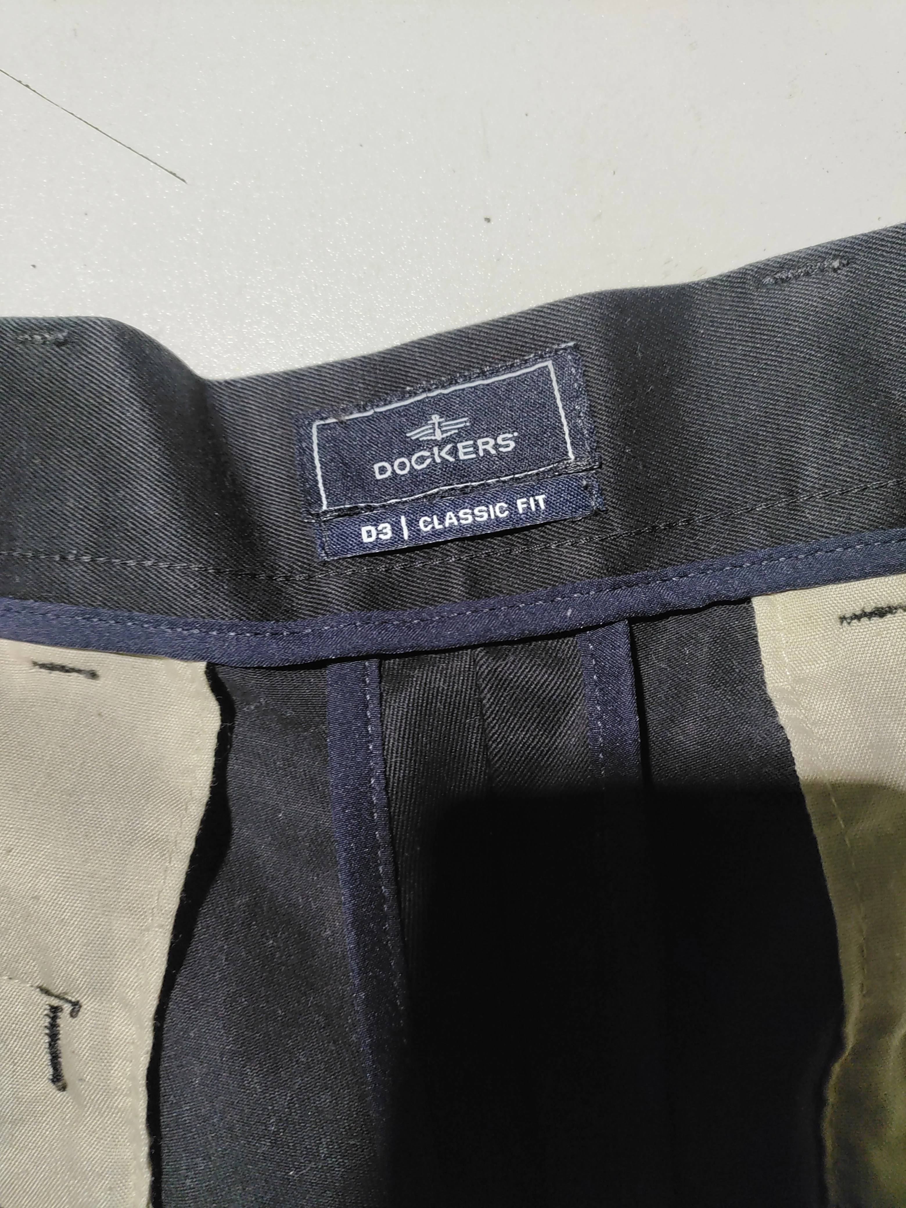 DOCKERS Men's Trousers W 34 in; L 34 in Black 100% Cotton Straight Chino - Image 5