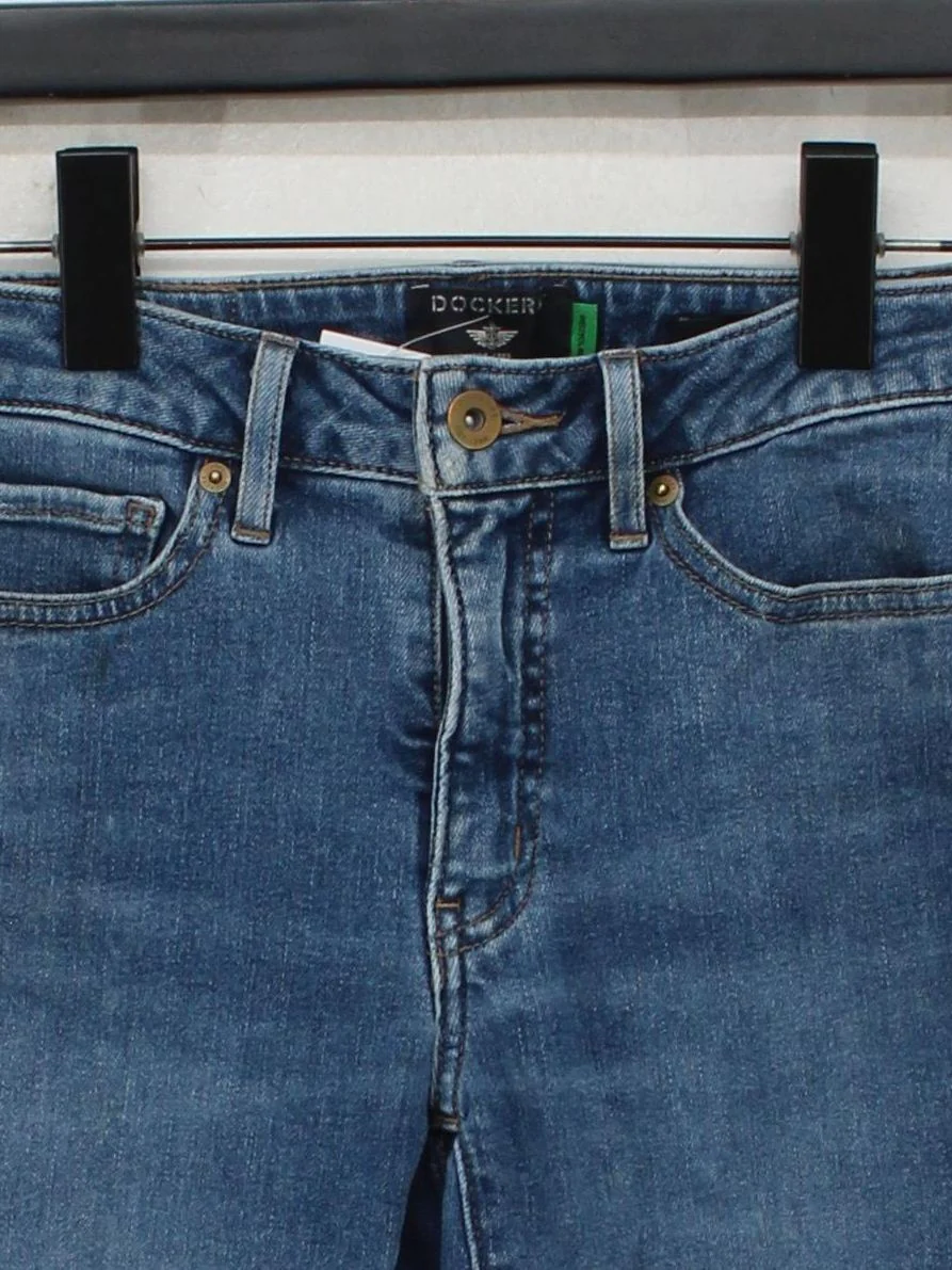 DOCKERS Women's Jeans W 24 in Blue Cotton with Elastane Skinny - Image 3