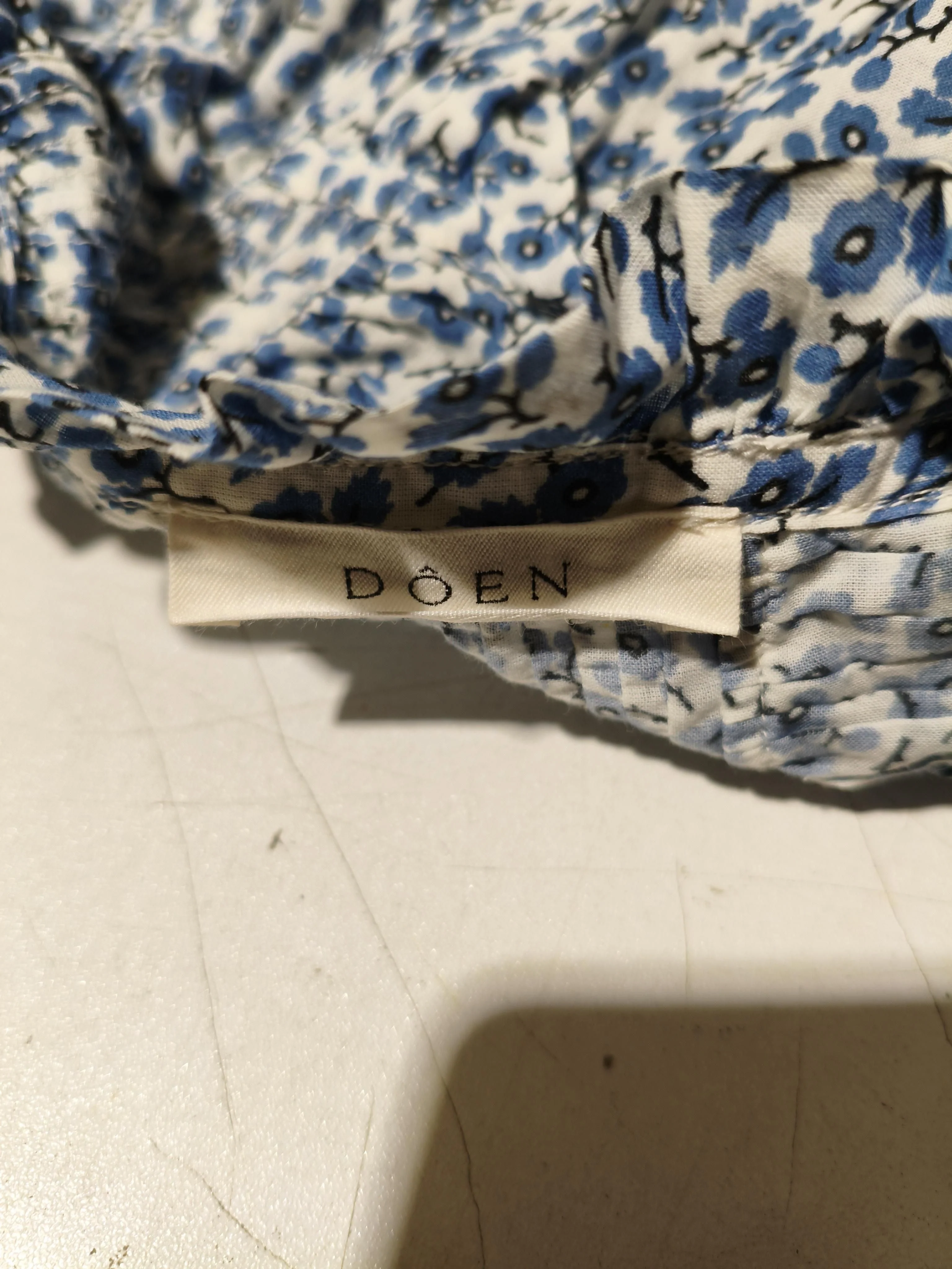 Doen Women's Top L Multi Floral 100% Cotton Short Sleeve Square Neck Basic - Image 5