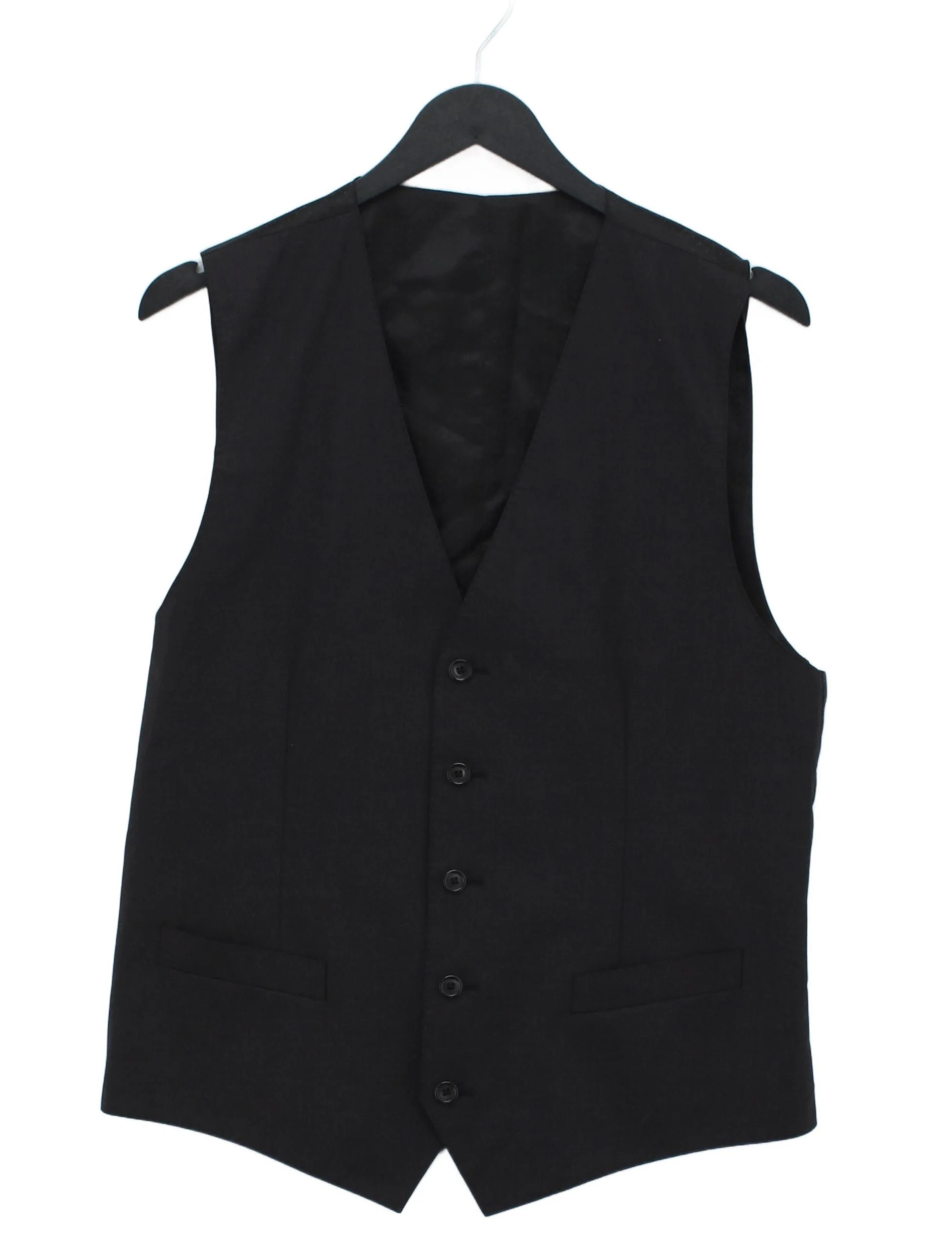 Dolce & Gabbana Men's Coat M Black Wool with Elastane, Viscose, Acetate Overcoat