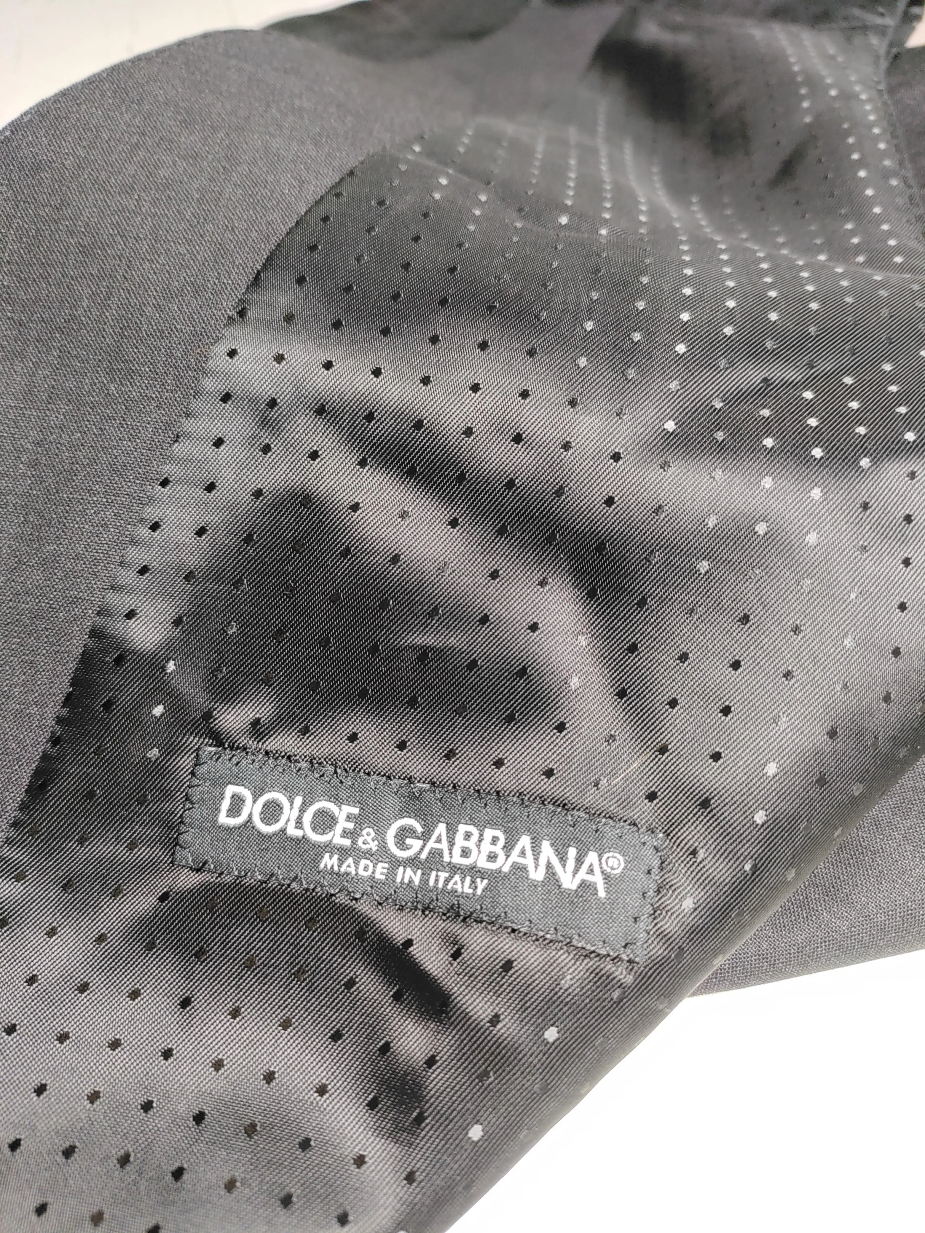 Dolce & Gabbana Men's Coat M Black Wool with Elastane, Viscose, Acetate Overcoat - Image 5