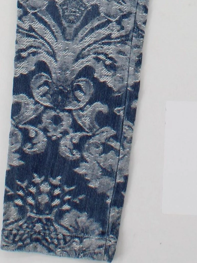 Dolce & Gabbana Men's Jeans L Blue Paisley Cotton with Elastane Straight - Image 4