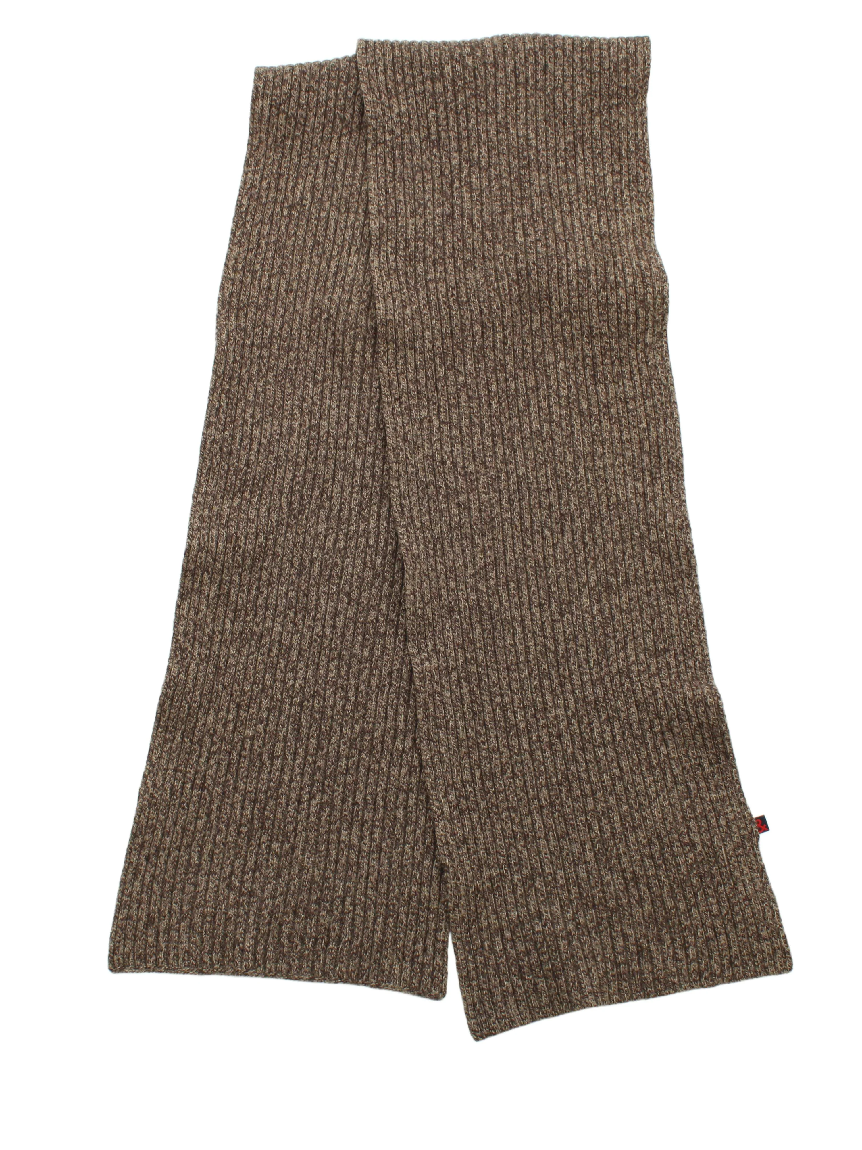 Dolce & Gabbana Men's Scarf Brown Wool with Polyamide Scarf