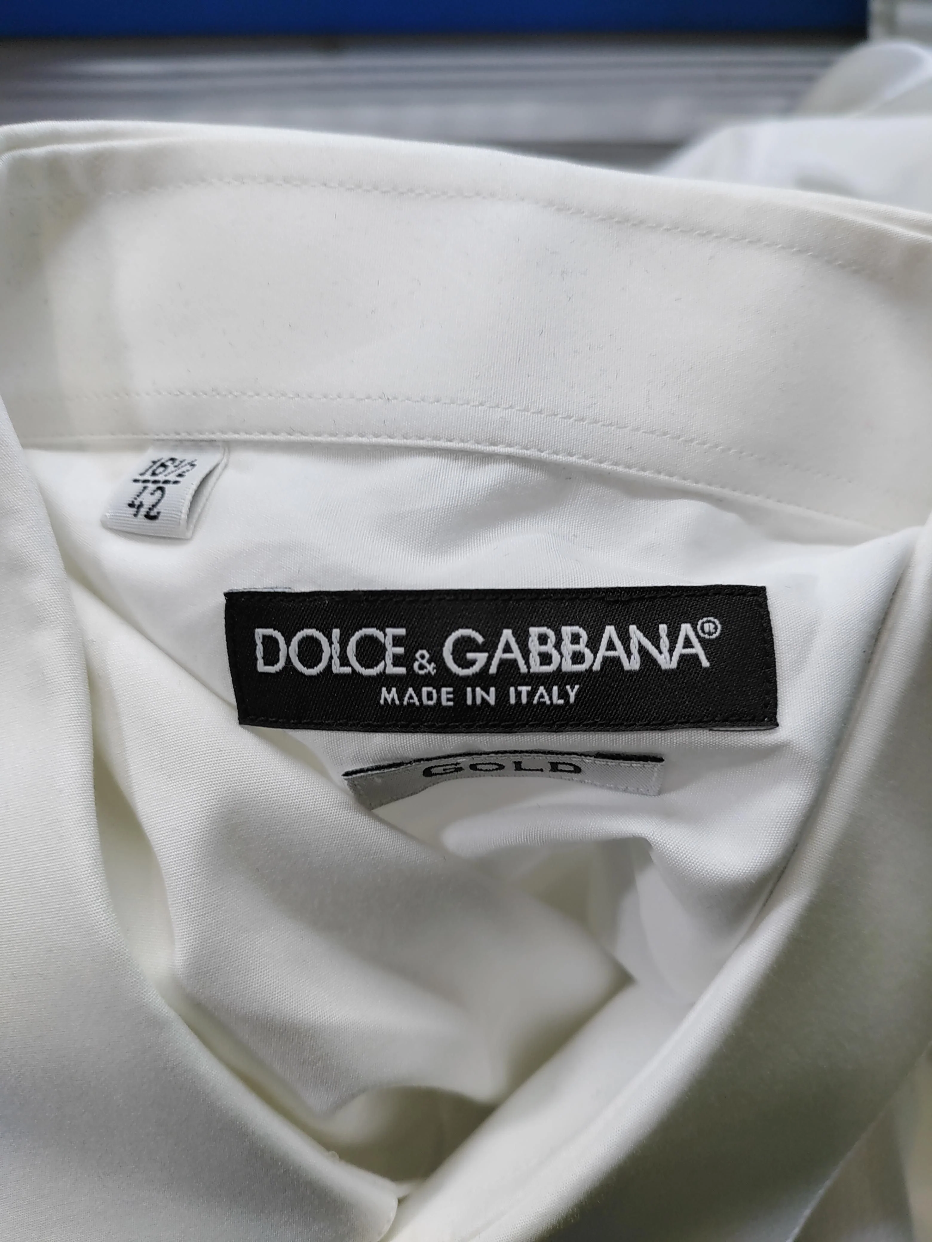 Dolce & Gabbana Men's Shirt S White 100% Cotton Basic - Image 5