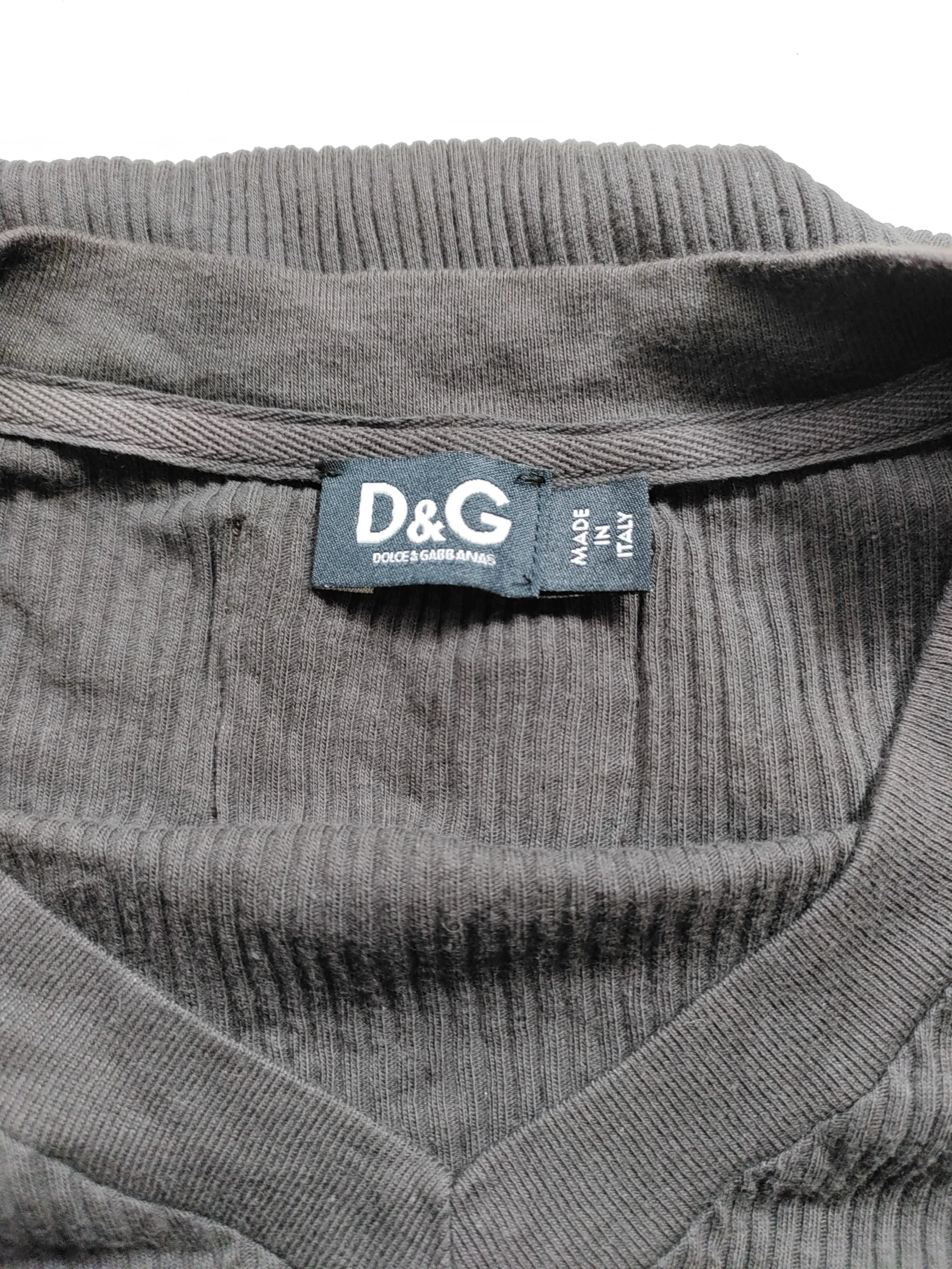 Dolce & Gabbana Men's T-Shirt L Brown 100% Cotton Basic - Image 6