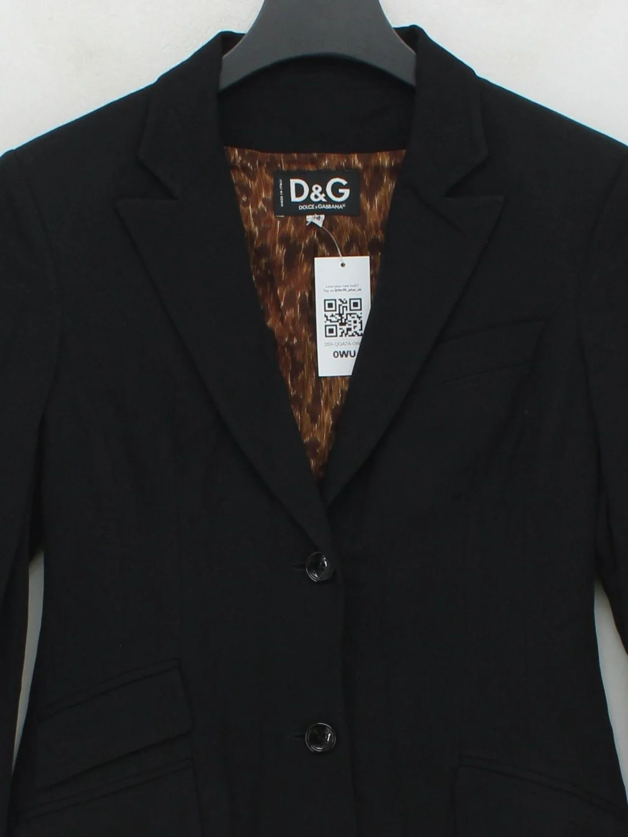 Dolce & Gabbana Women's Blazer UK 10 Black Viscose - Image 3