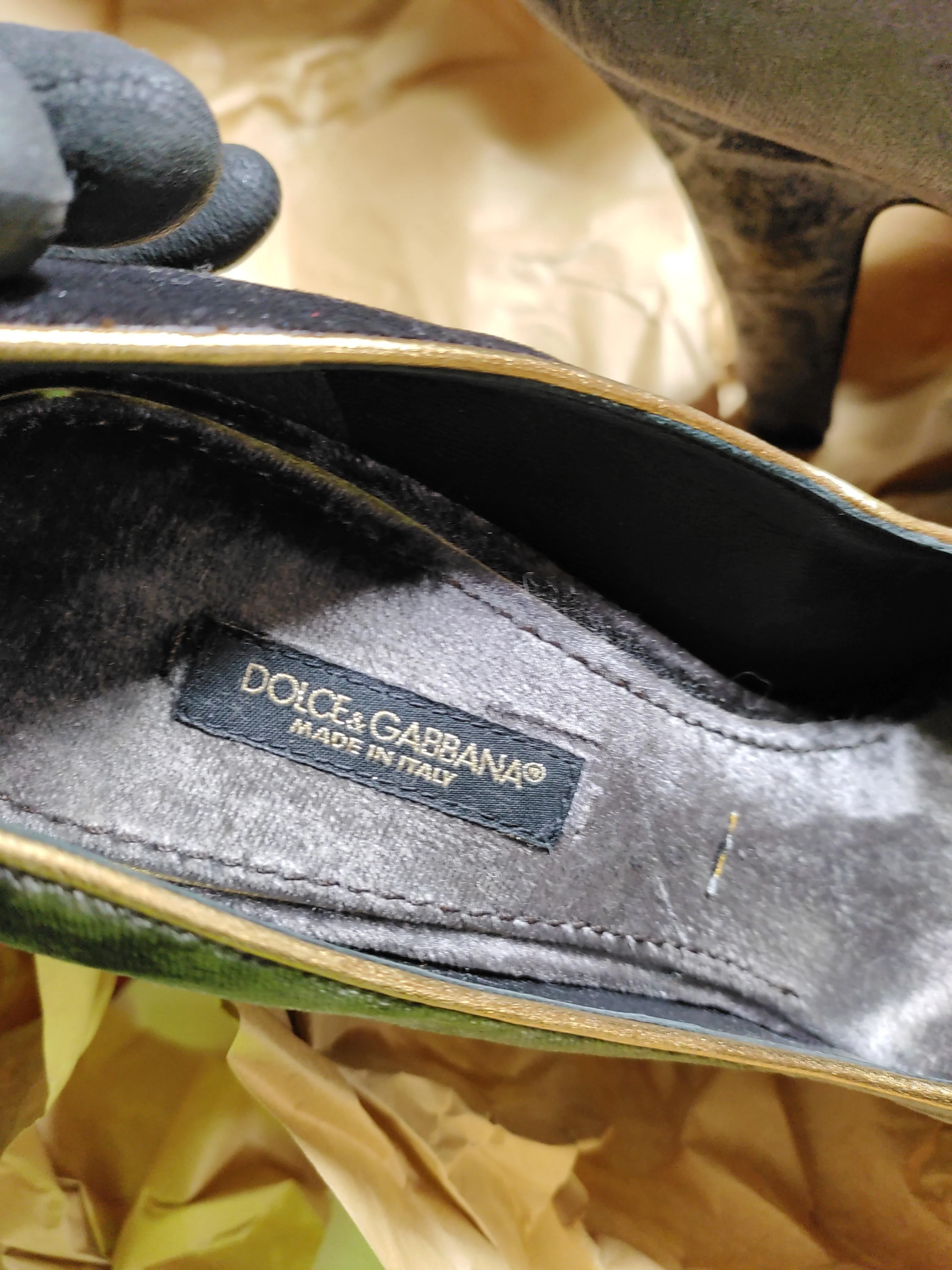 Dolce & Gabbana Women's Heels UK 4 Black 100% Other Platform - Image 8
