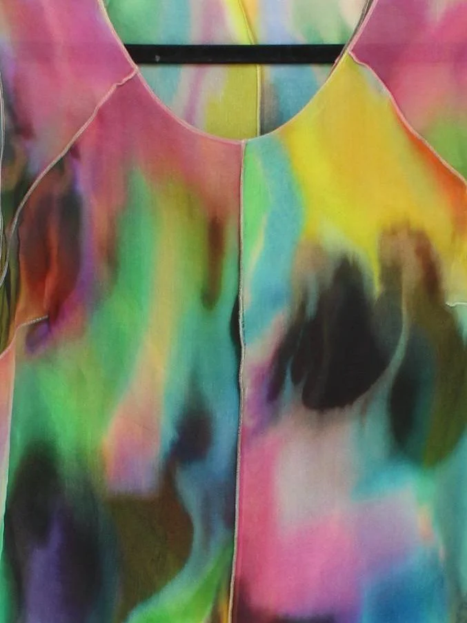 Dolce & Gabbana Women's Top S Multi 100% Silk Sleeveless Round Neck Basic - Image 3