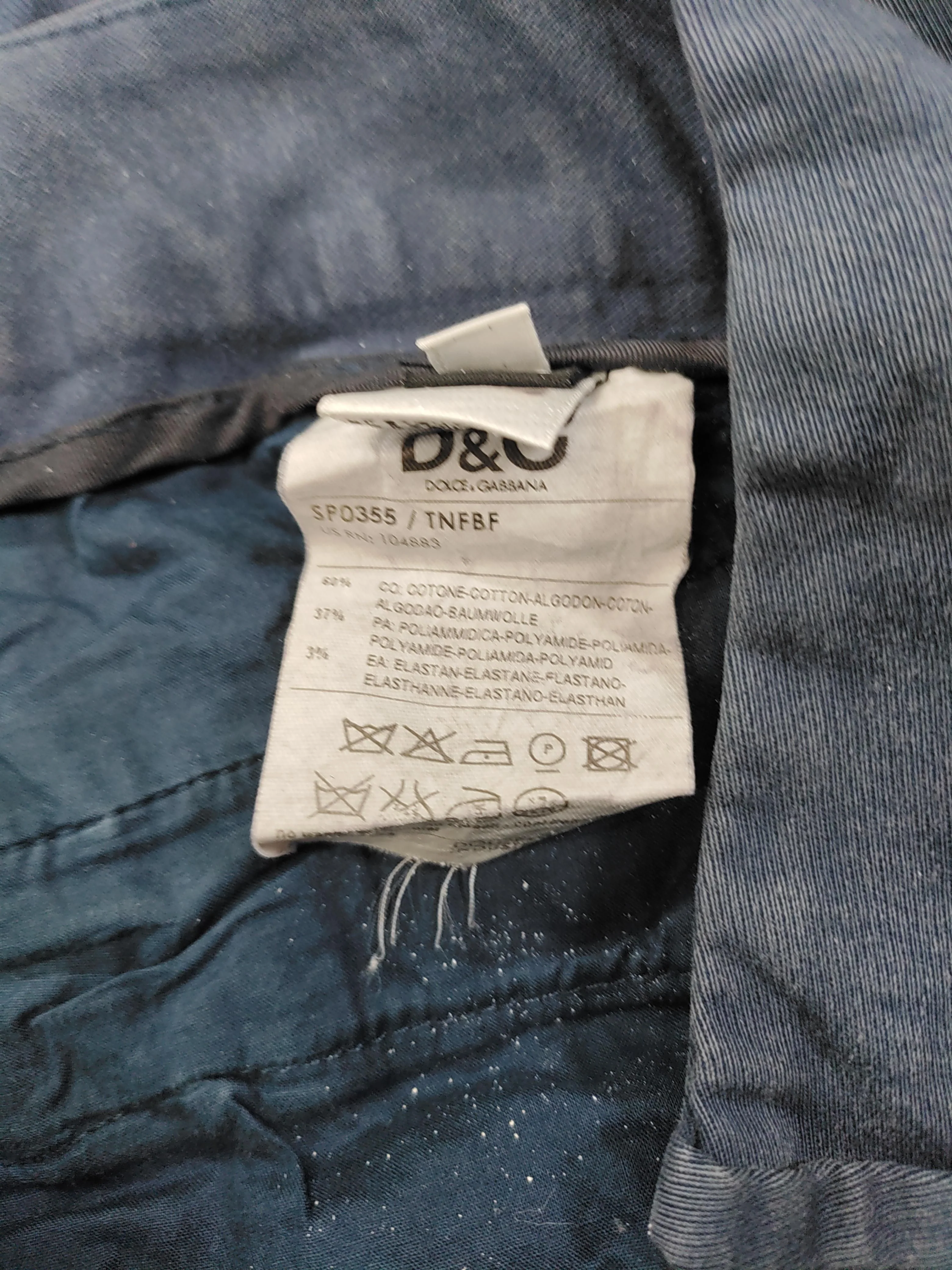 Dolce & Gabbana Women's Trousers UK 14 Blue Cotton - Image 10