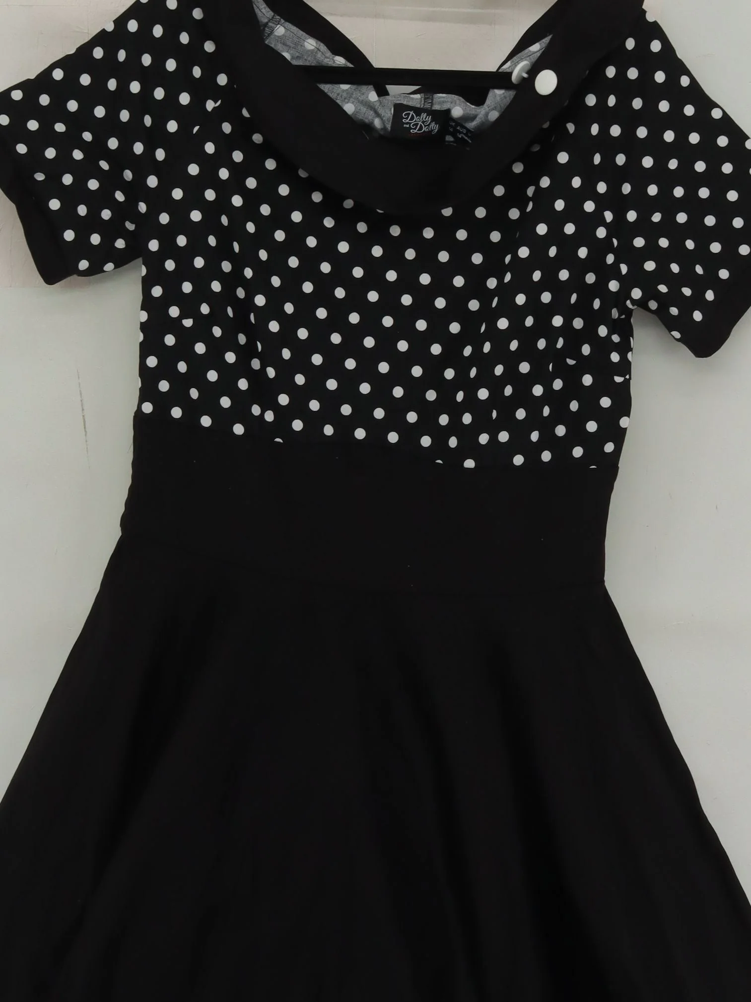 Dolly and Dotty Skater Midi Dress UK14 in Black - Image 3