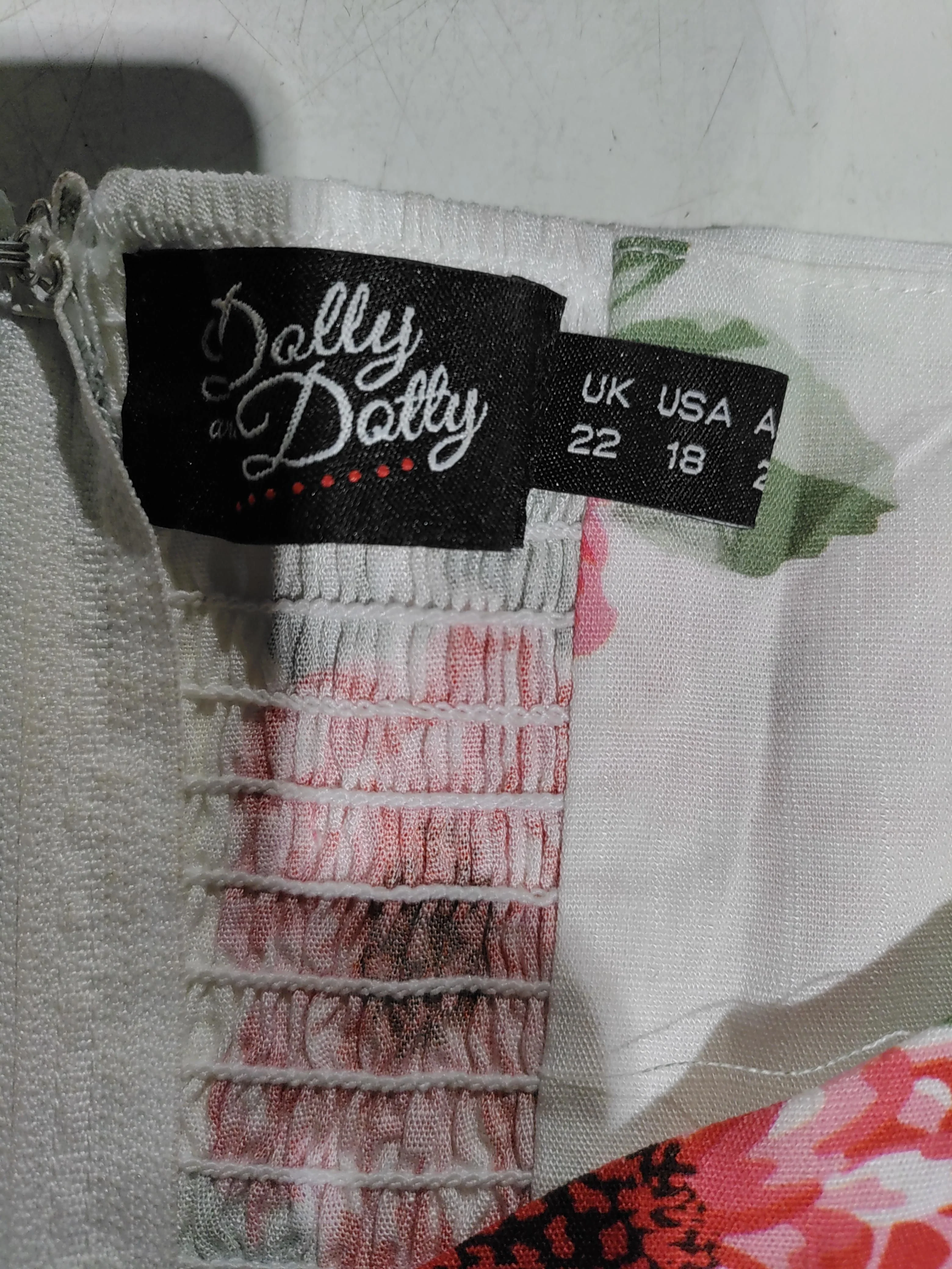 Dolly and Dotty Skater Midi Dress UK22 in White - Image 6