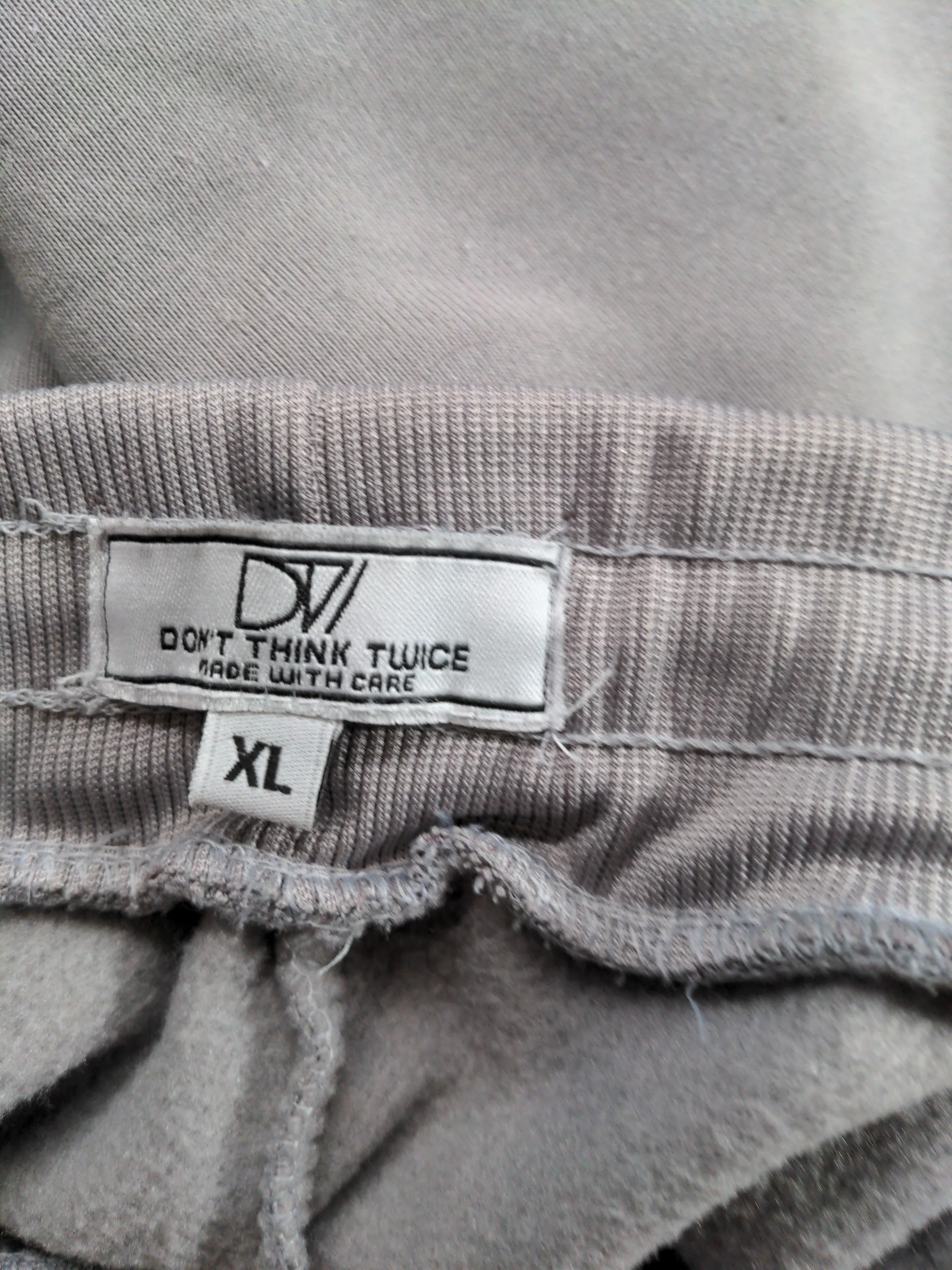 Don''t Think Twice Men's Sports Bottoms XL Grey 100% Polyester Sweatpants - Image 6