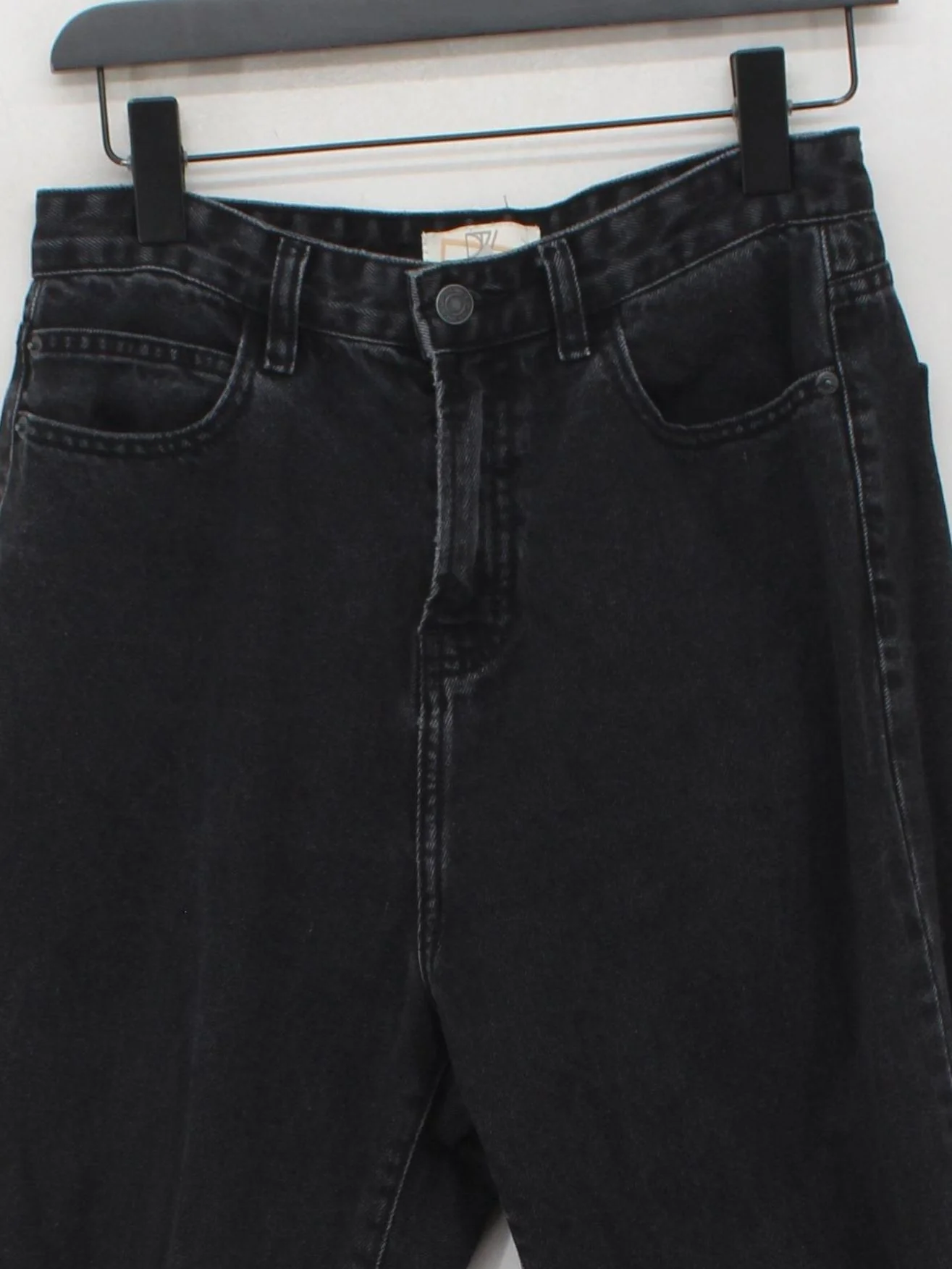 Don''t Think Twice Women's Jeans UK 10 Black 100% Cotton Mom - Image 3