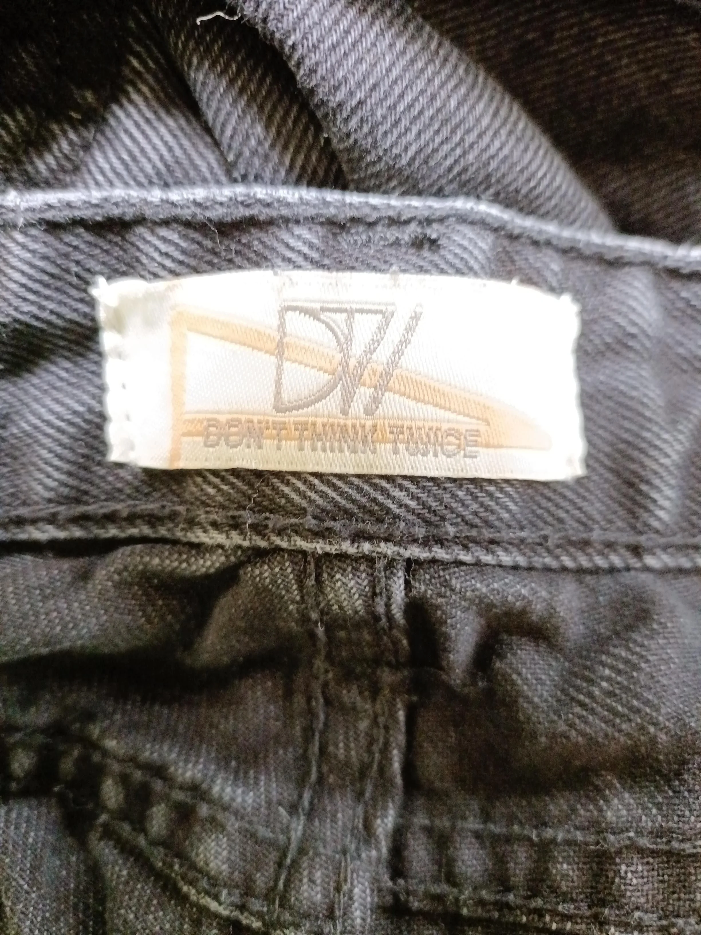 Don''t Think Twice Women's Jeans UK 10 Black 100% Cotton Mom - Image 5