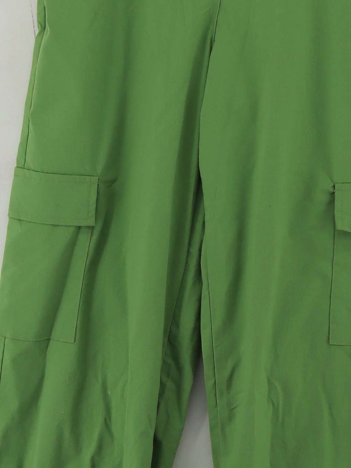 Don''t Think Twice Women's Trousers M Green 100% Other Wide-Leg Cargo - Image 3