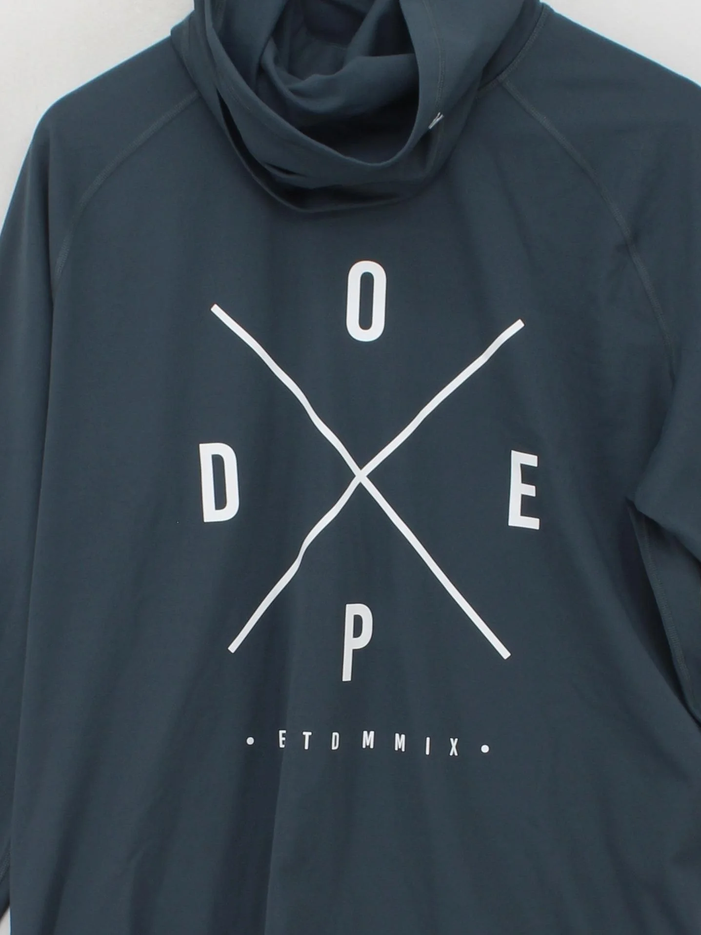 Dope Men's Hoodie M Blue Graphic Polyester with Spandex Pullover New with tags - Image 3
