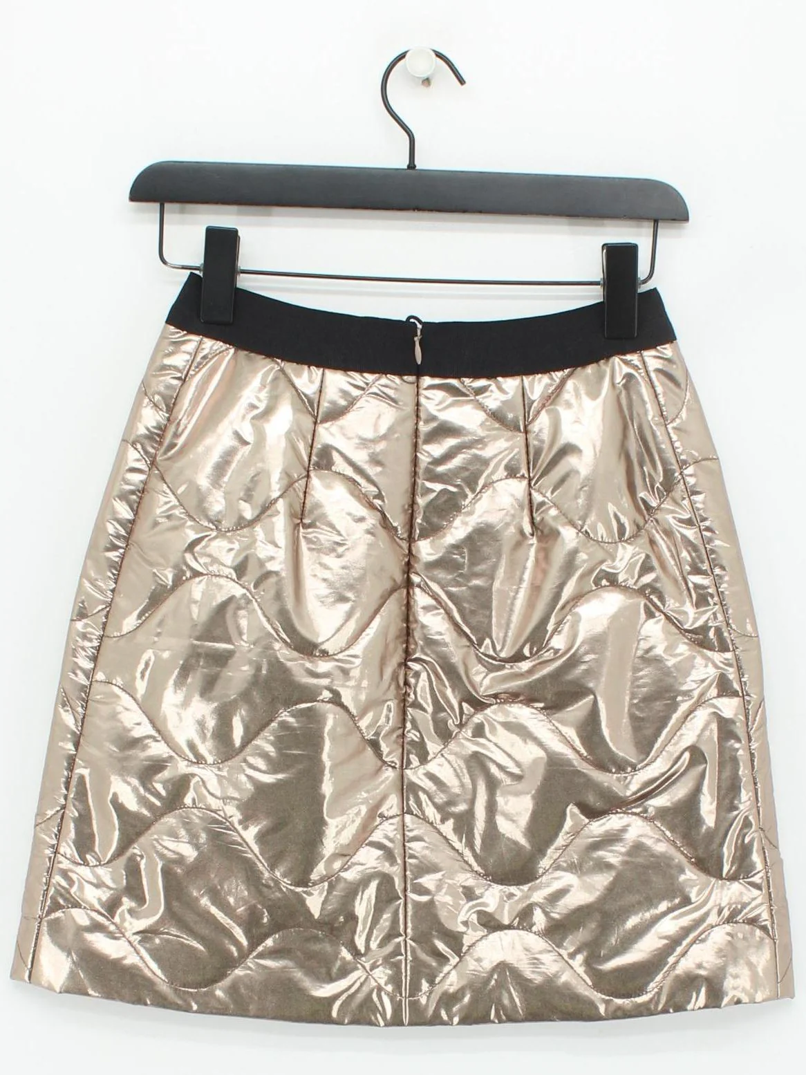 Dorothee Schumacher Women's Mini Skirt UK 6 Gold 100% Polyester Short Mini - Image 2