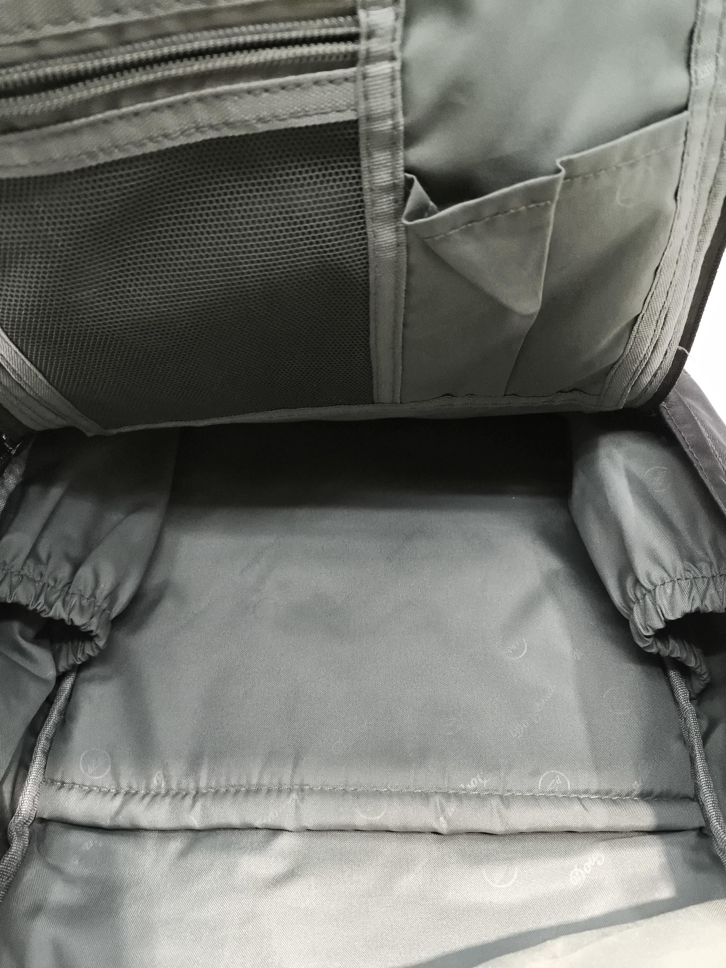 Doughnut Outdoor Adventure Men's Bag Black Nylon with Leather Backpack - Image 4