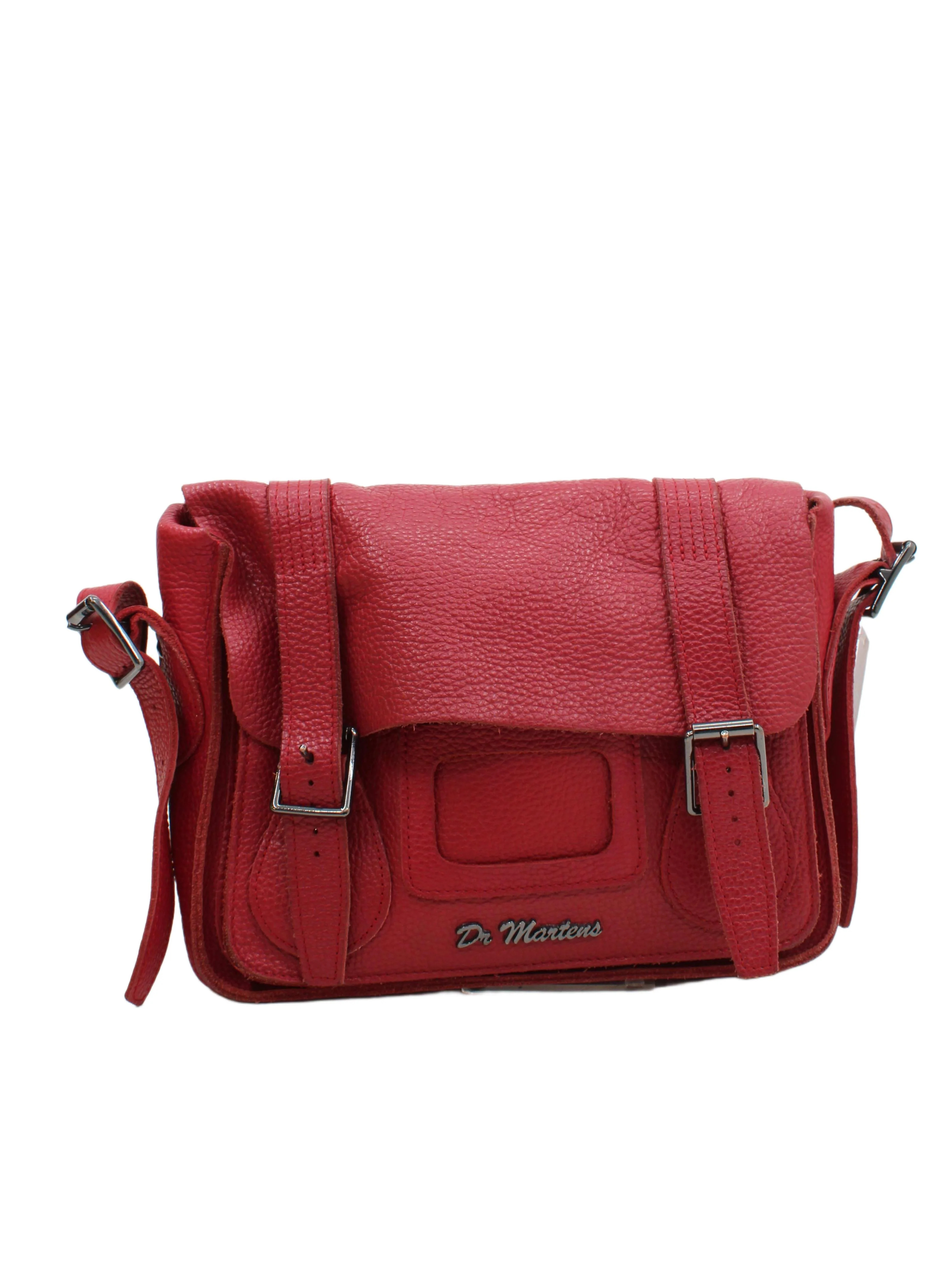 Dr. Martens Men's Bag Red 100% Leather Satchel