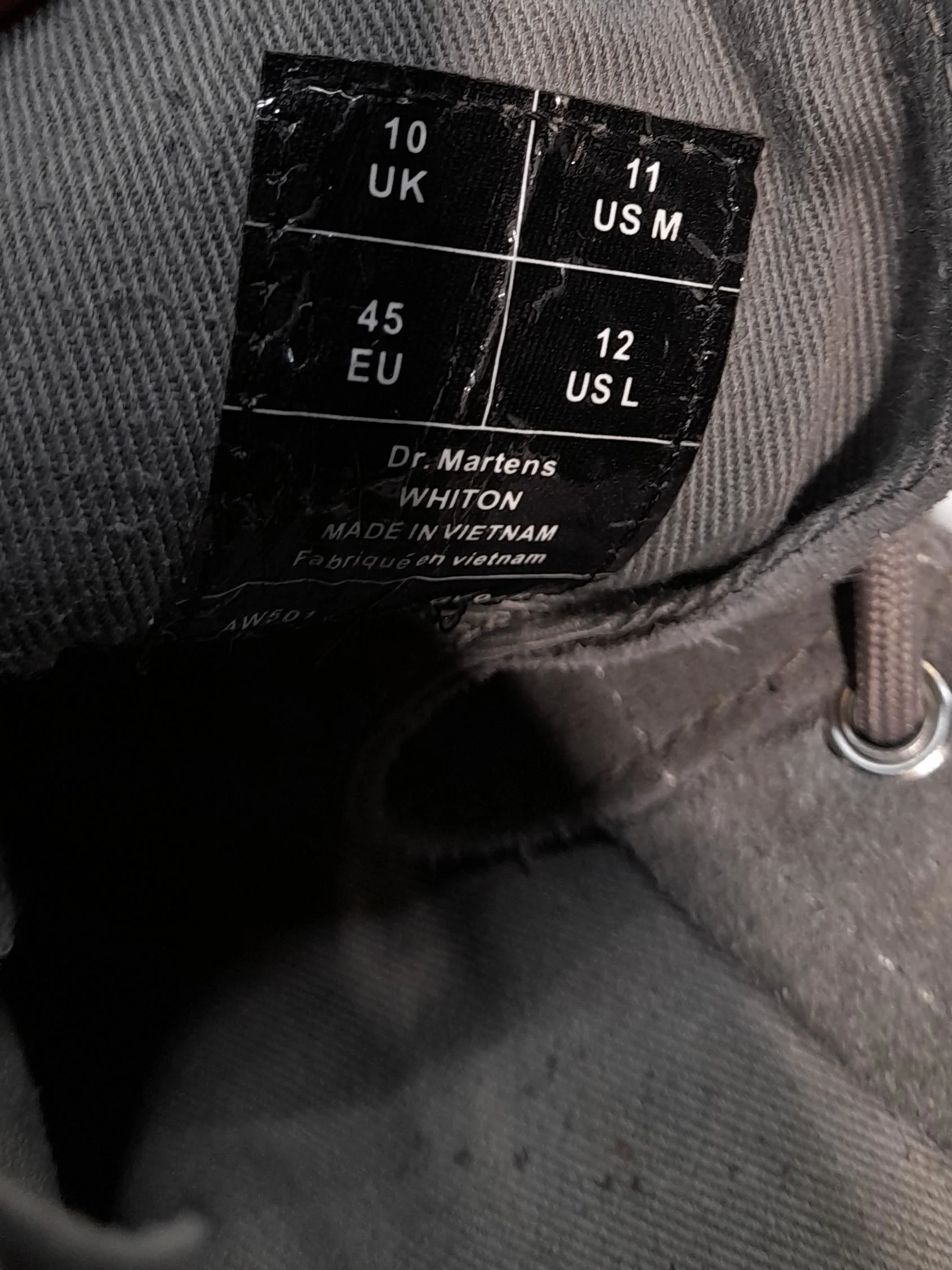 Dr. Martens Men's Boots UK 10 Grey 100% Suede Combat - Image 11