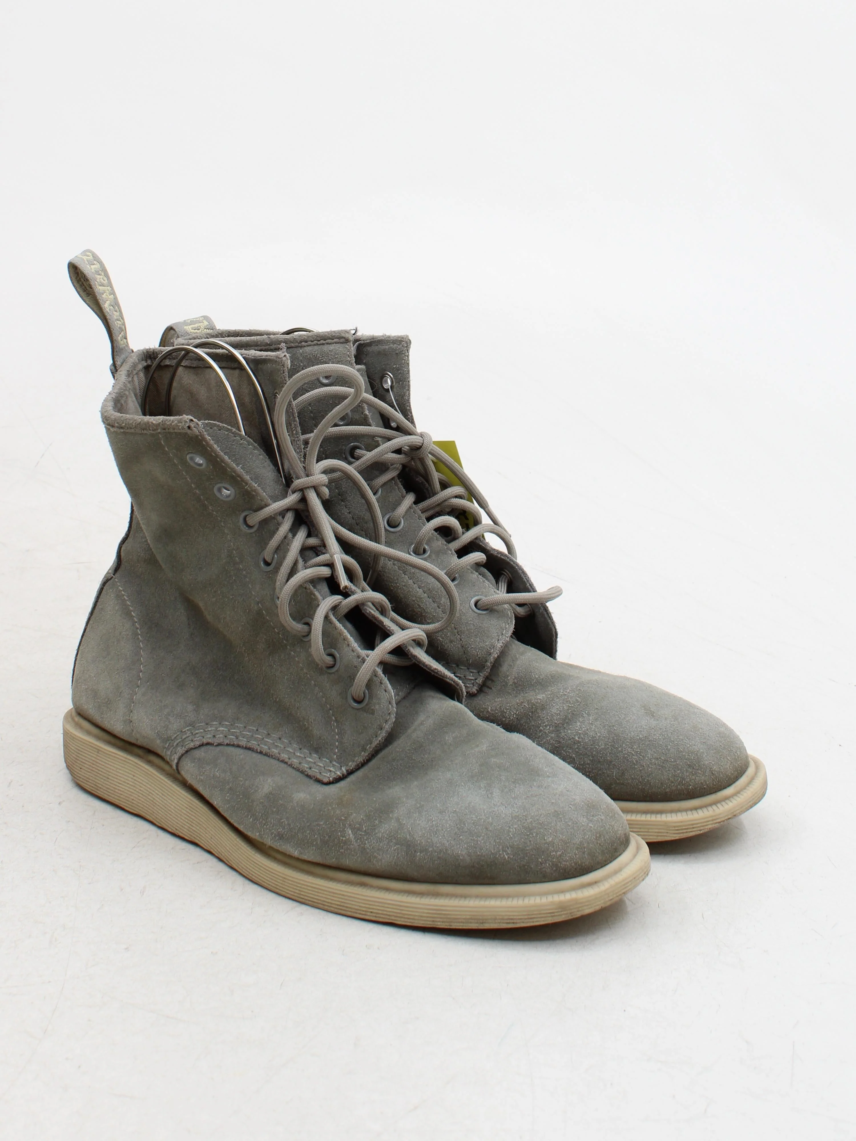 Dr. Martens Men's Boots UK 10 Grey 100% Suede Combat - Image 4