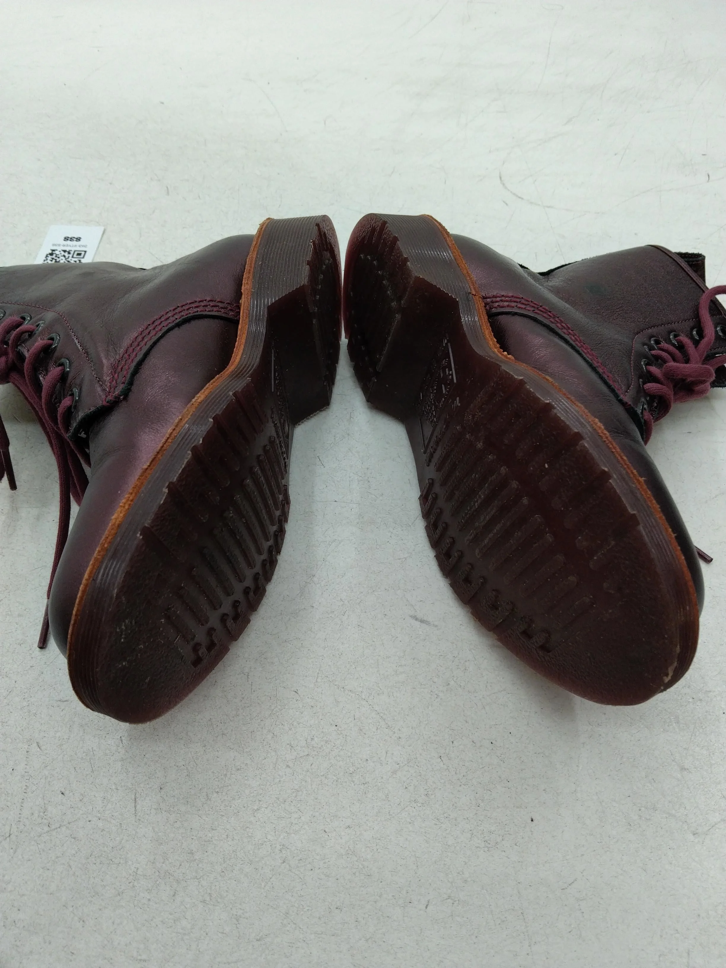 Dr. Martens Men's Boots UK 5 Purple 100% Leather Combat - Image 7