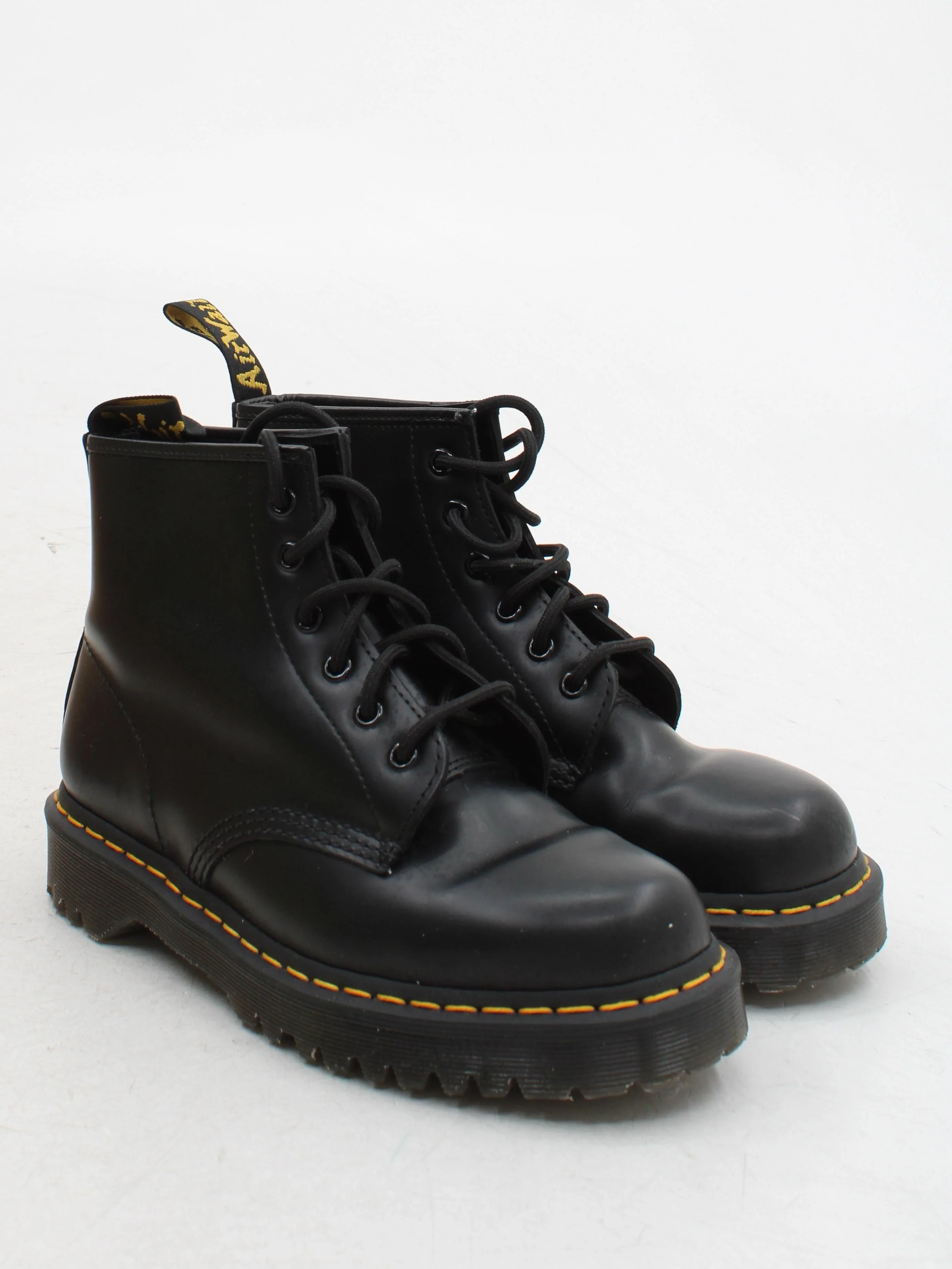 Dr. Martens Men's Boots UK 6.5 Black 100% Leather Combat - Image 4
