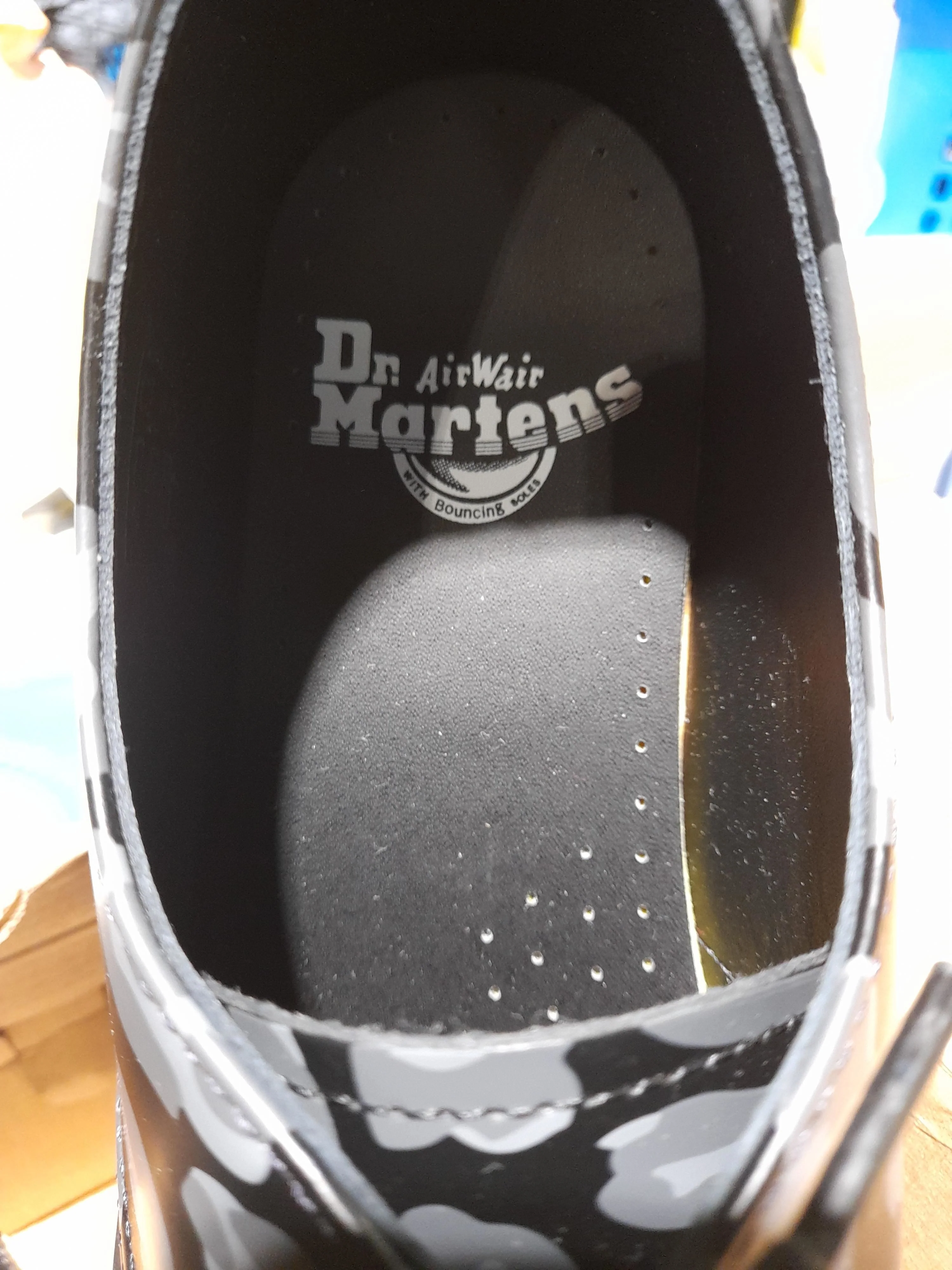 Dr. Martens Men's Boots UK 6 Black Graphic 100% Other Combat - Image 8