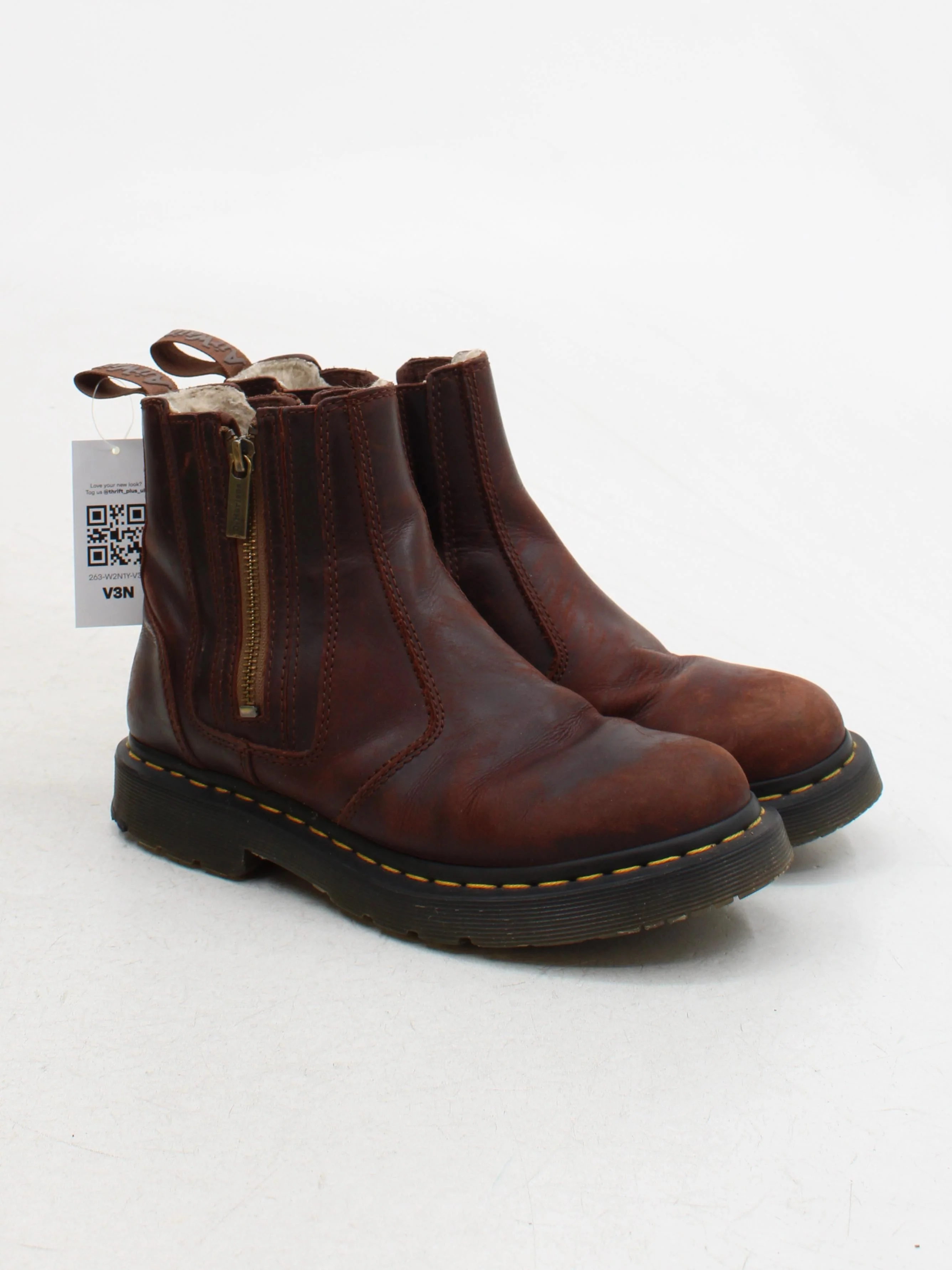 Dr. Martens Men's Boots UK 6 Brown 100% Leather Chelsea - Image 4