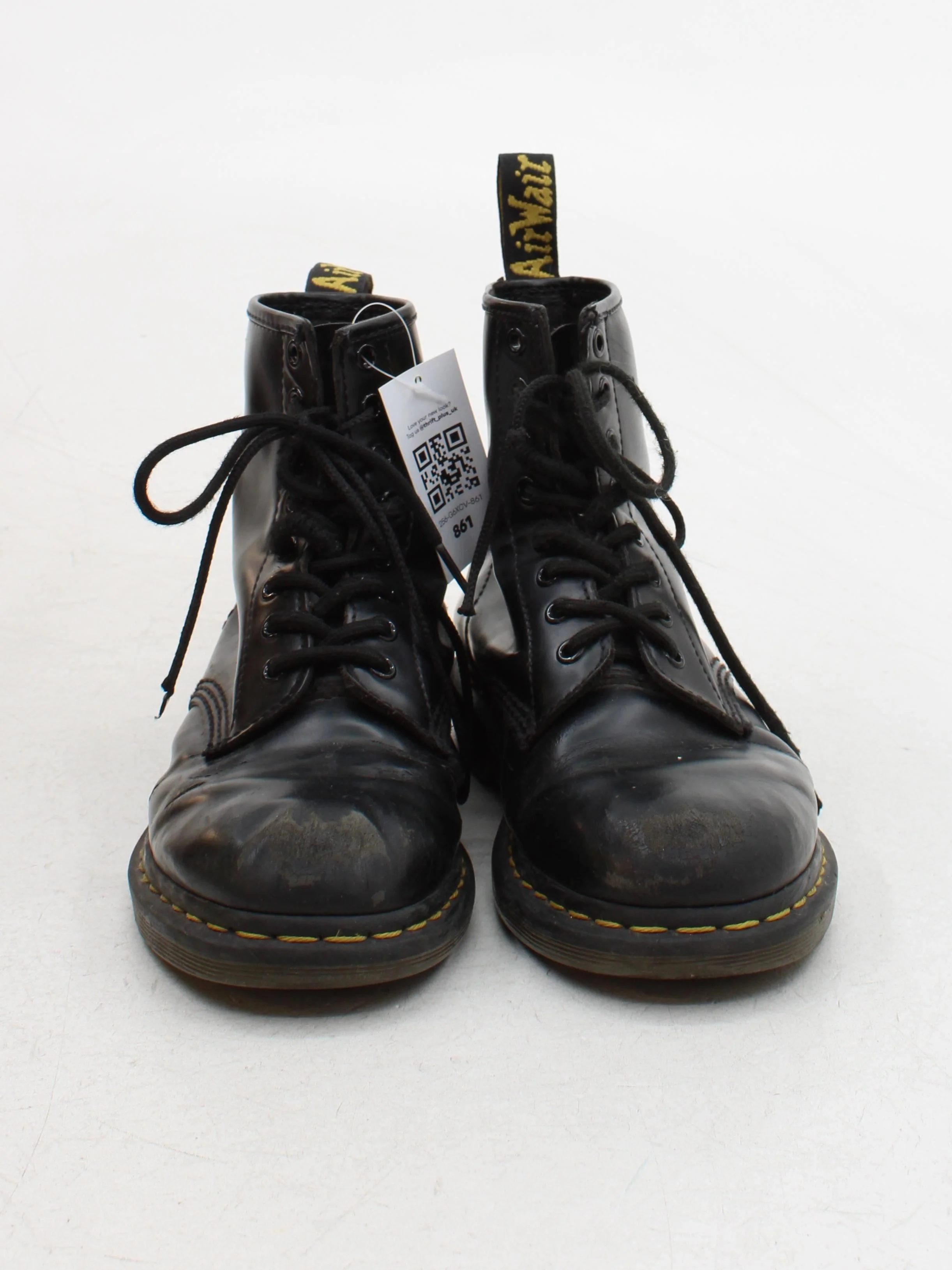 Dr. Martens Men's Boots UK 7 Black 100% Leather Combat - Image 2