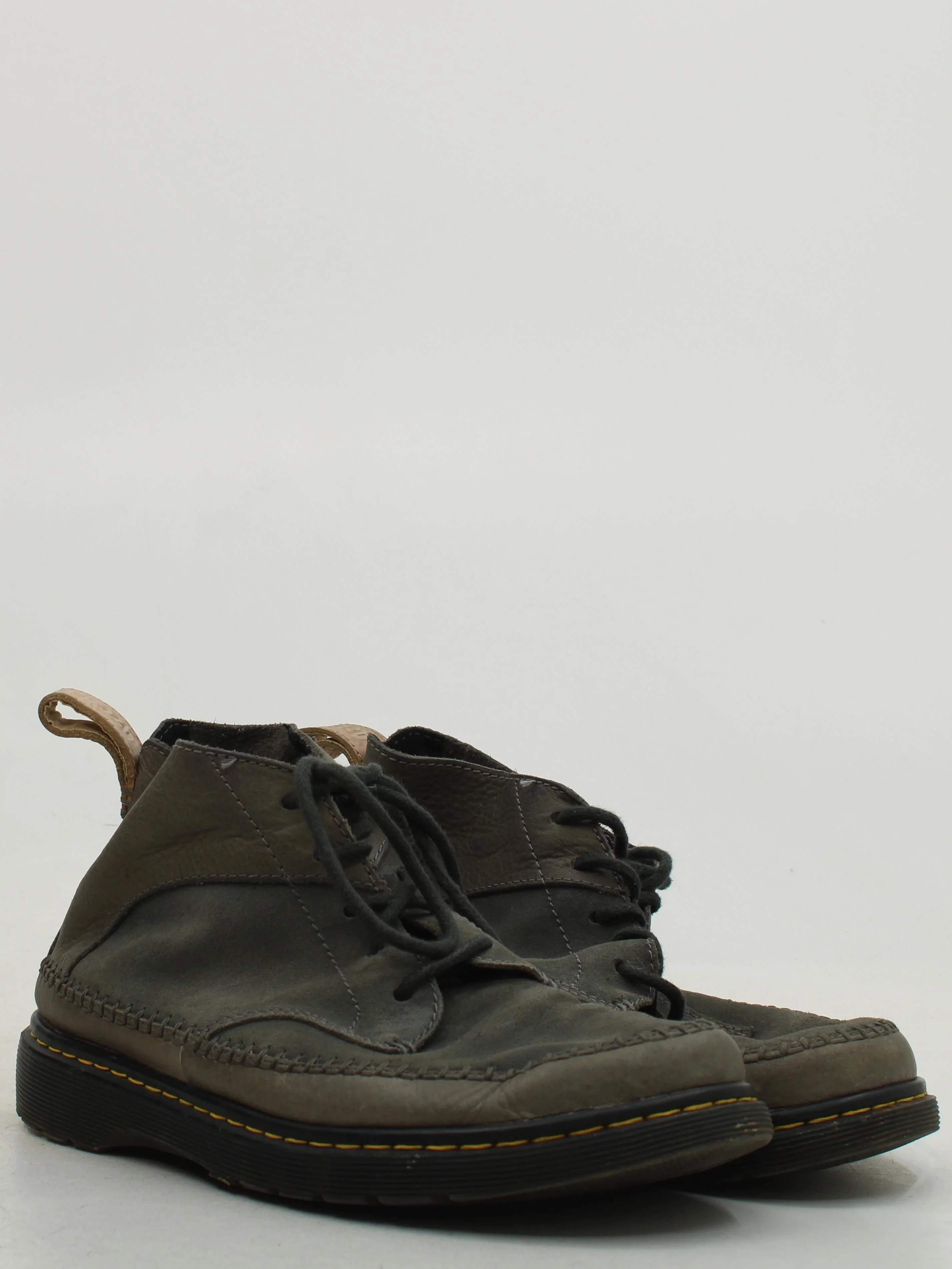 Dr. Martens Men's Boots UK 7 Grey Suede with Leather Desert - Image 4