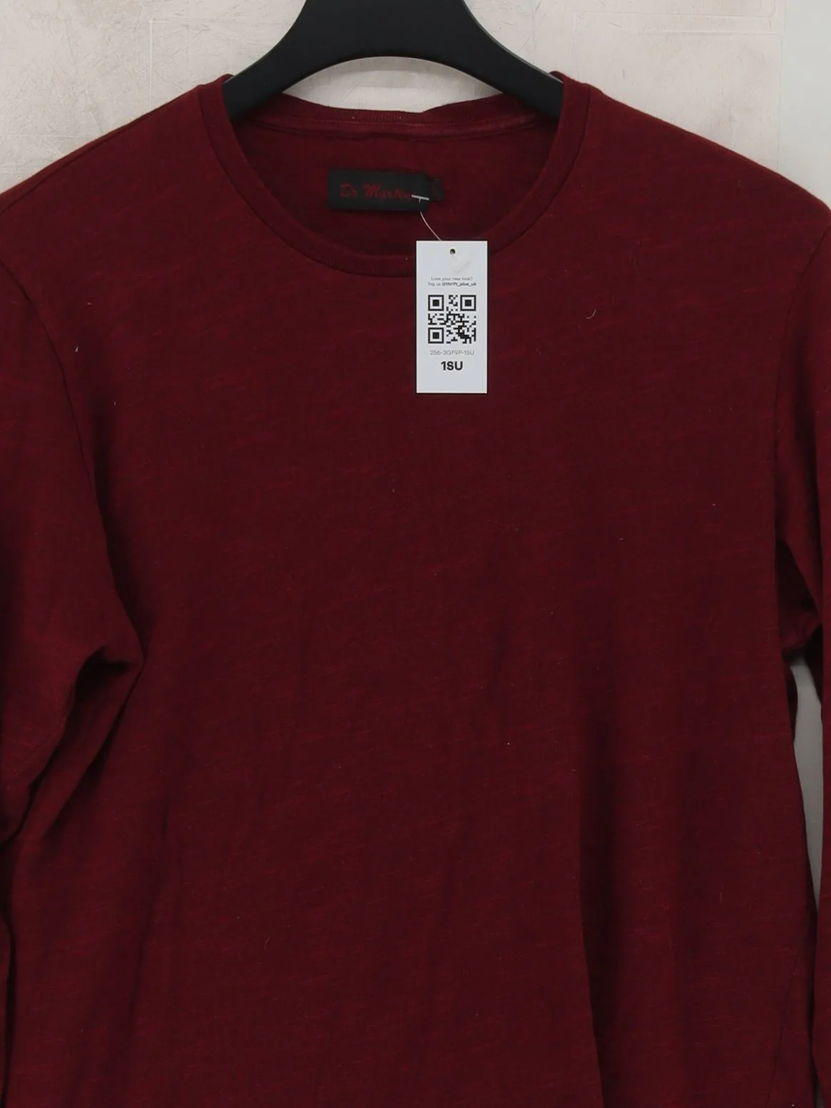 Dr. Martens Men's T-Shirt S Red 100% Cotton Basic - Image 3