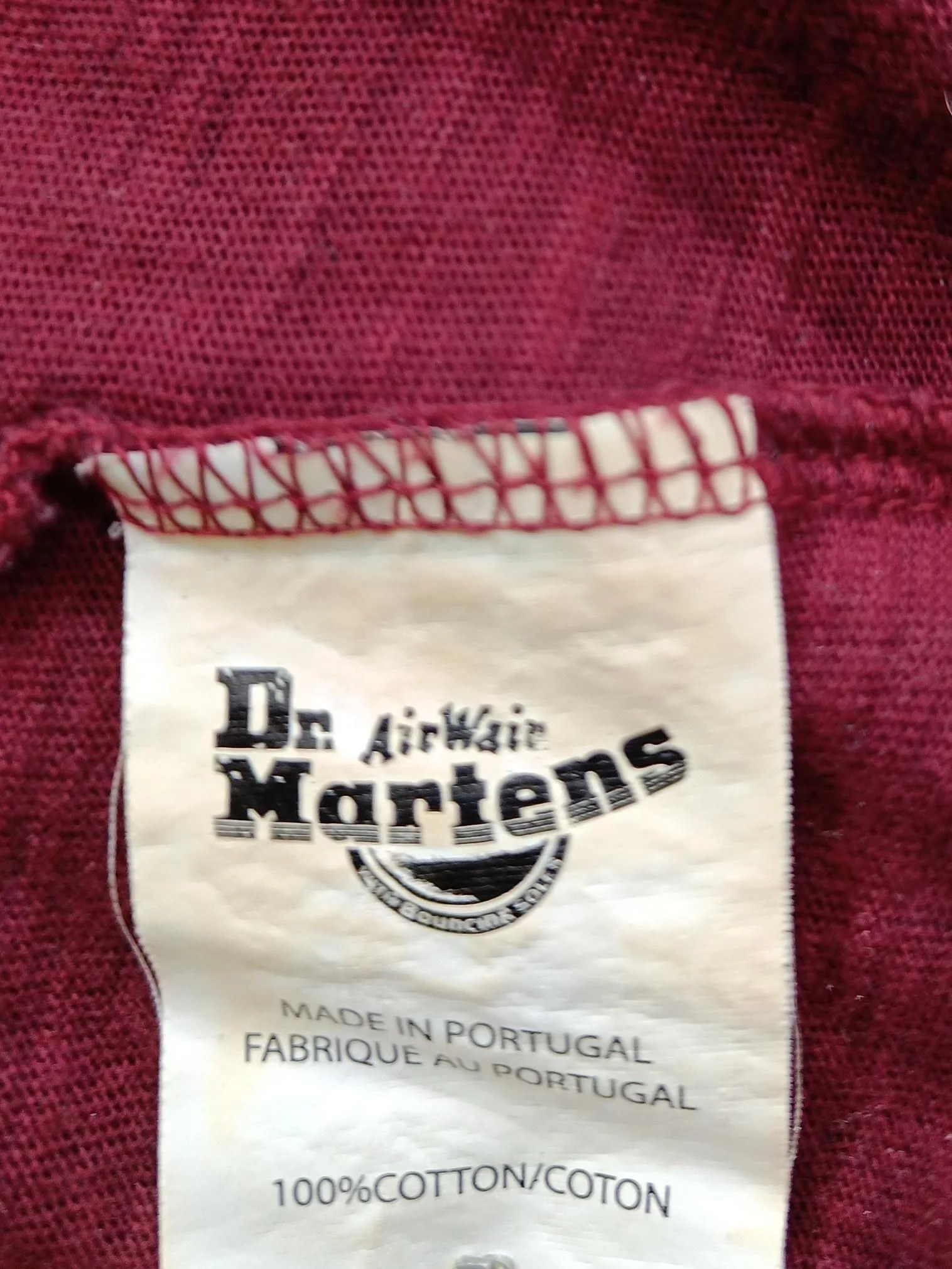 Dr. Martens Men's T-Shirt S Red 100% Cotton Basic - Image 7