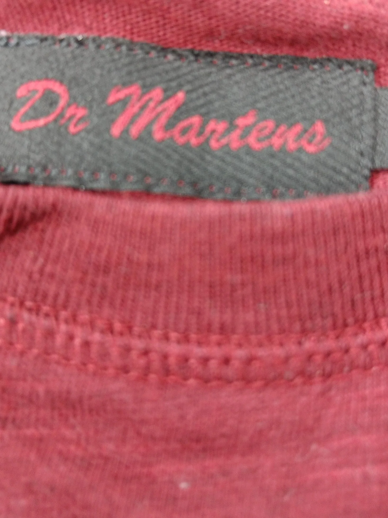 Dr. Martens Men's T-Shirt S Red 100% Cotton Basic - Image 6