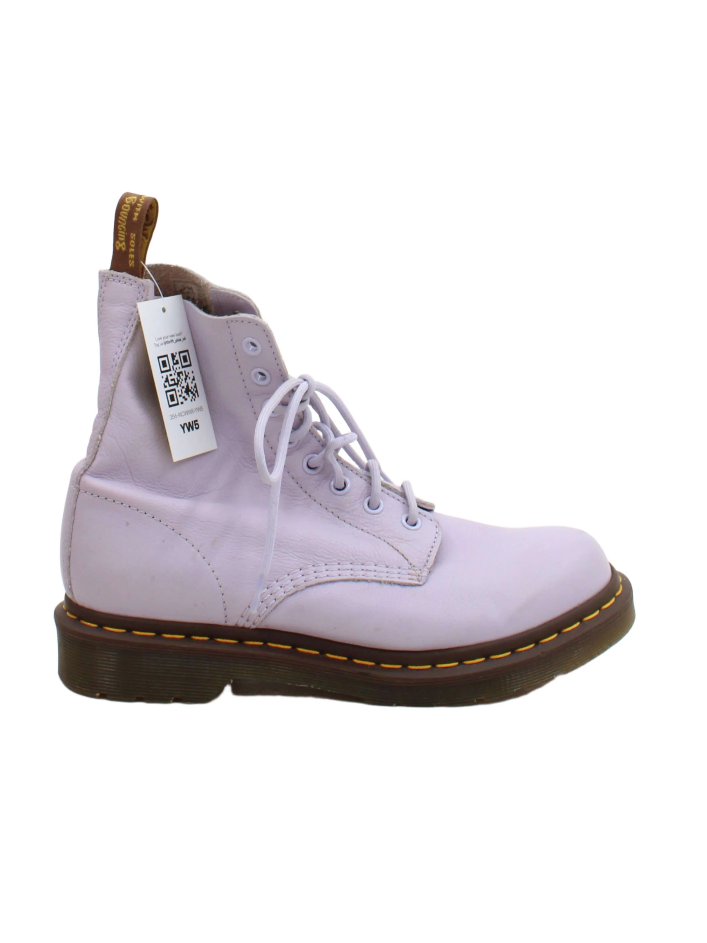 Dr. Martens Women's Boots UK 6 Purple 100% Leather Combat