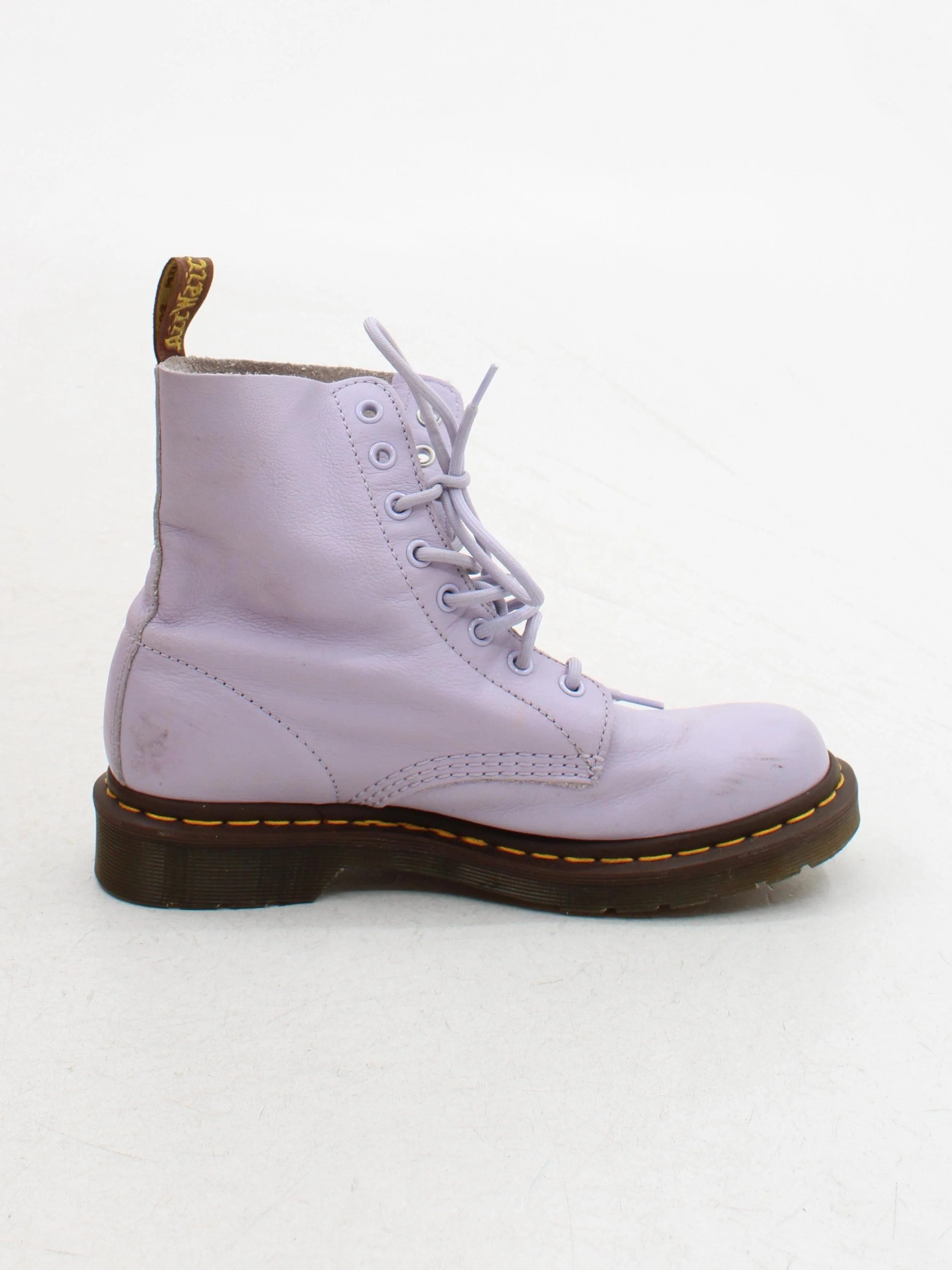Dr. Martens Women's Boots UK 6 Purple 100% Leather Combat - Image 5