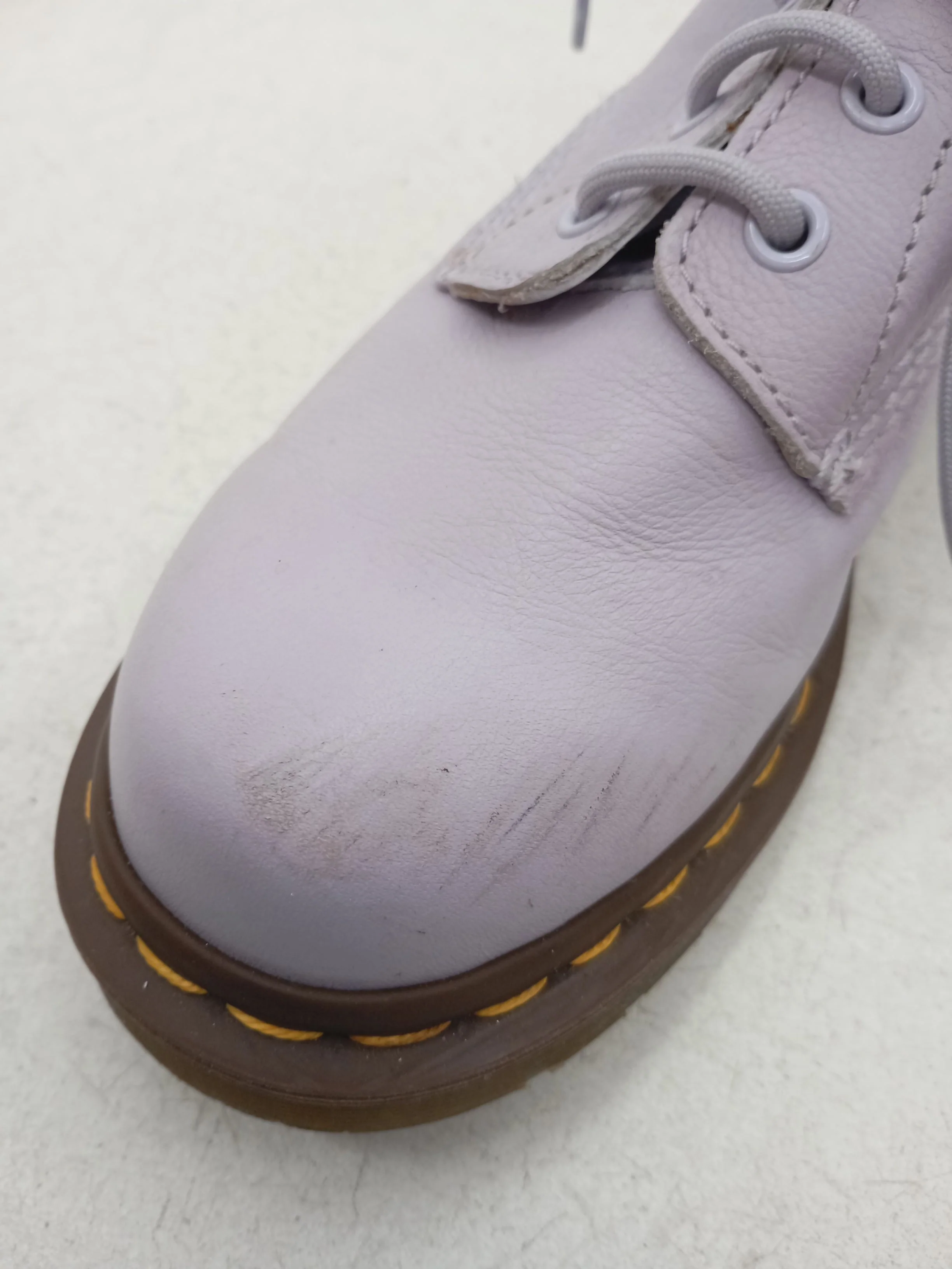 Dr. Martens Women's Boots UK 6 Purple 100% Leather Combat - Image 8