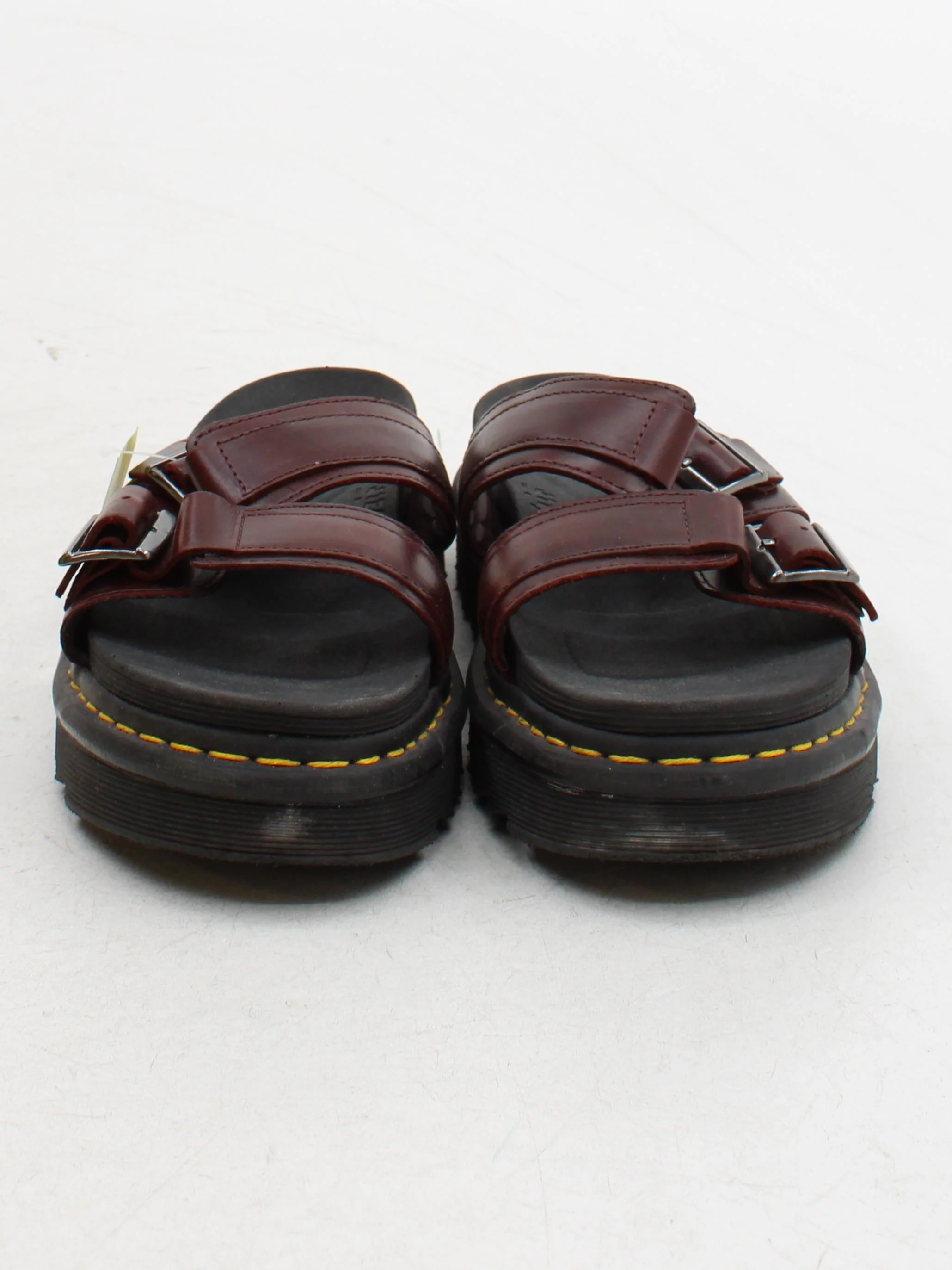 Dr. Martens Women's Sandals UK 10 Brown 100% Leather Slider - Image 2