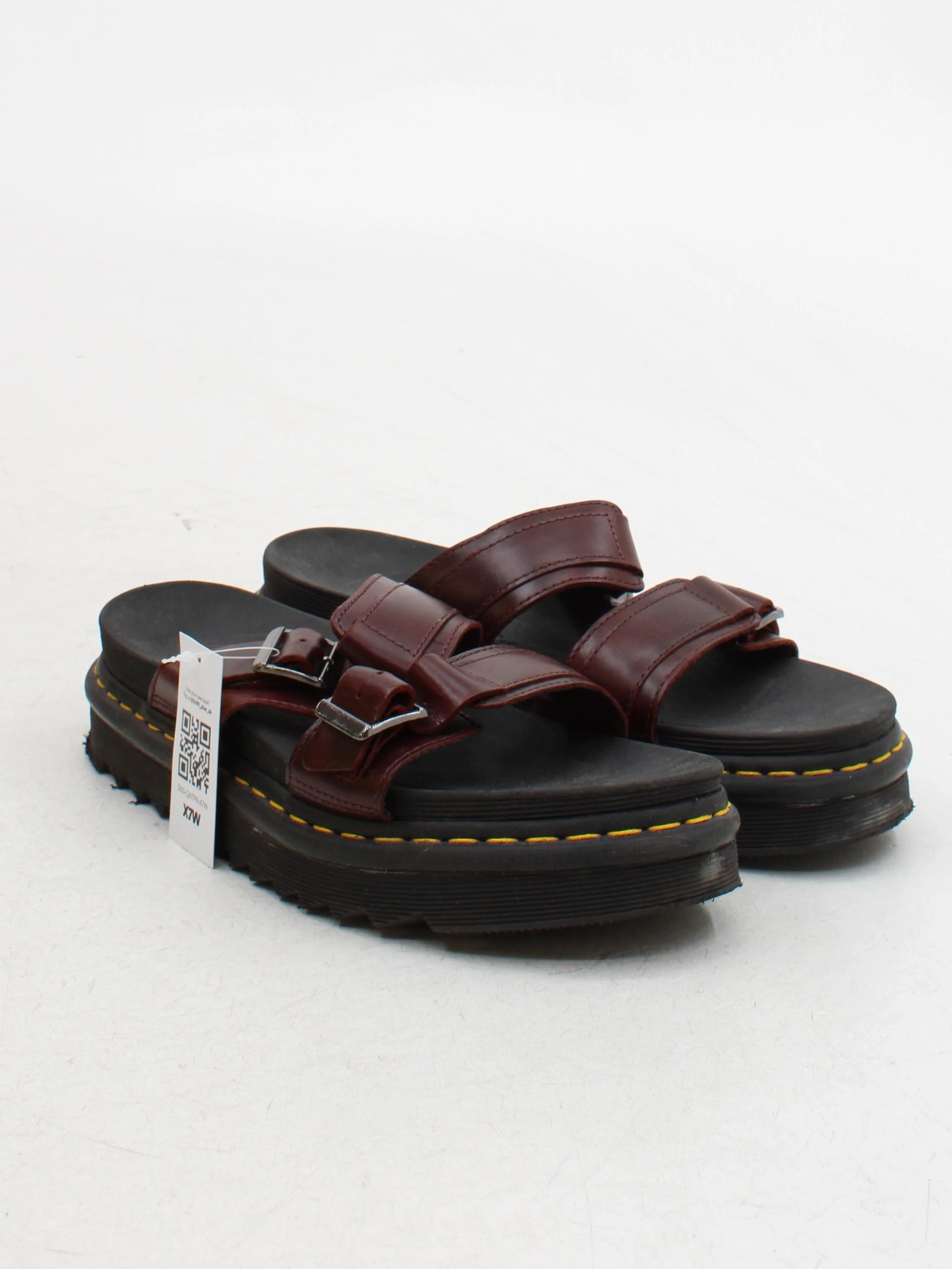 Dr. Martens Women's Sandals UK 10 Brown 100% Leather Slider - Image 4