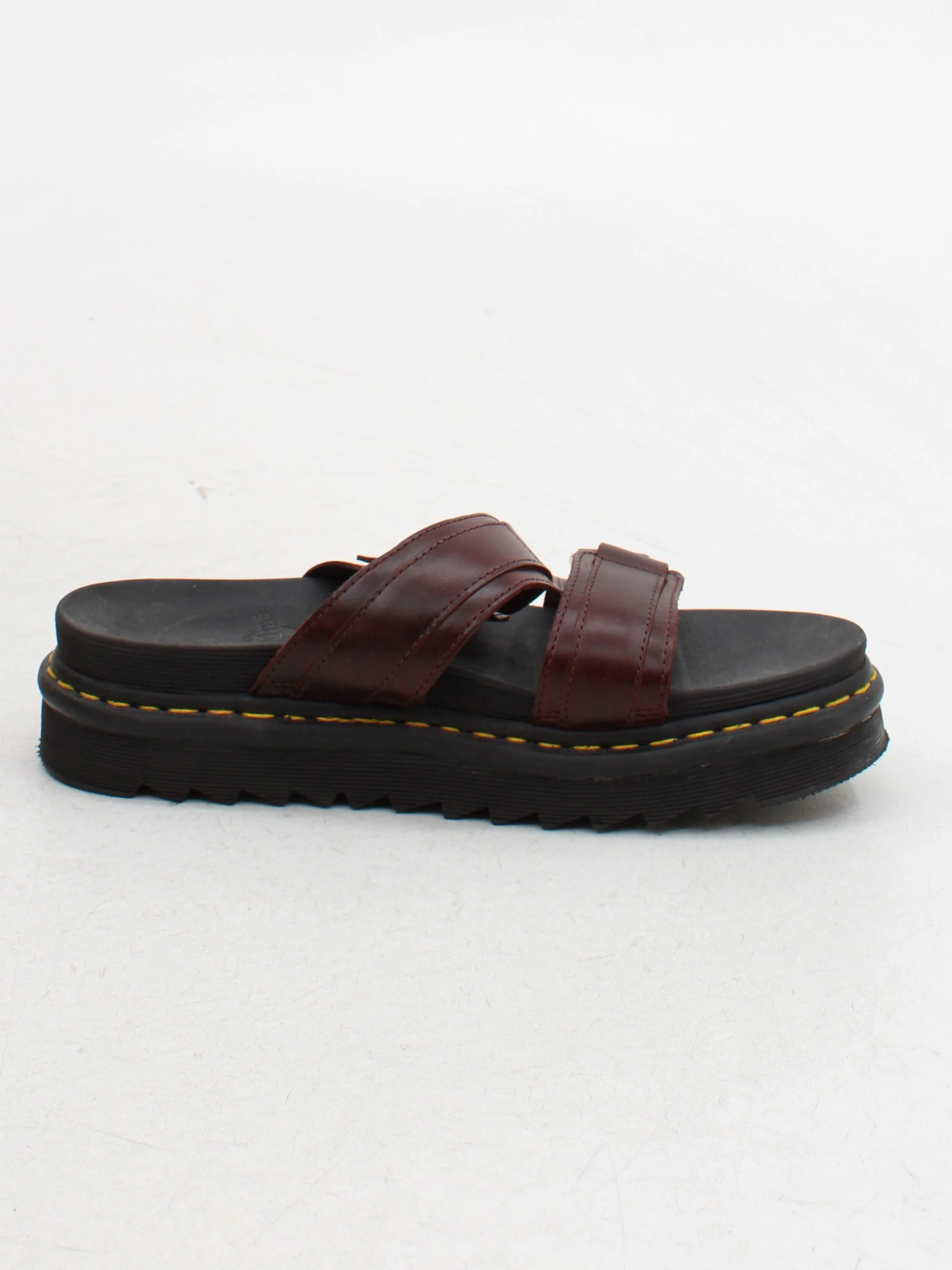 Dr. Martens Women's Sandals UK 10 Brown 100% Leather Slider - Image 5