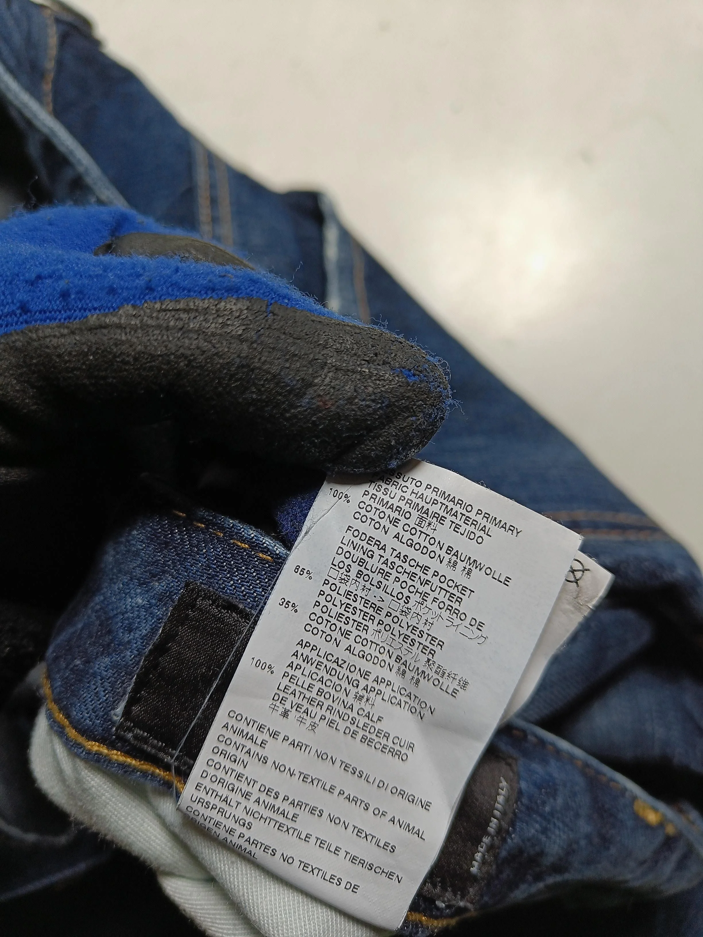 Dsquared2 Men's Jeans W 38 in Blue Cotton with Polyester, Leather Straight - Image 7