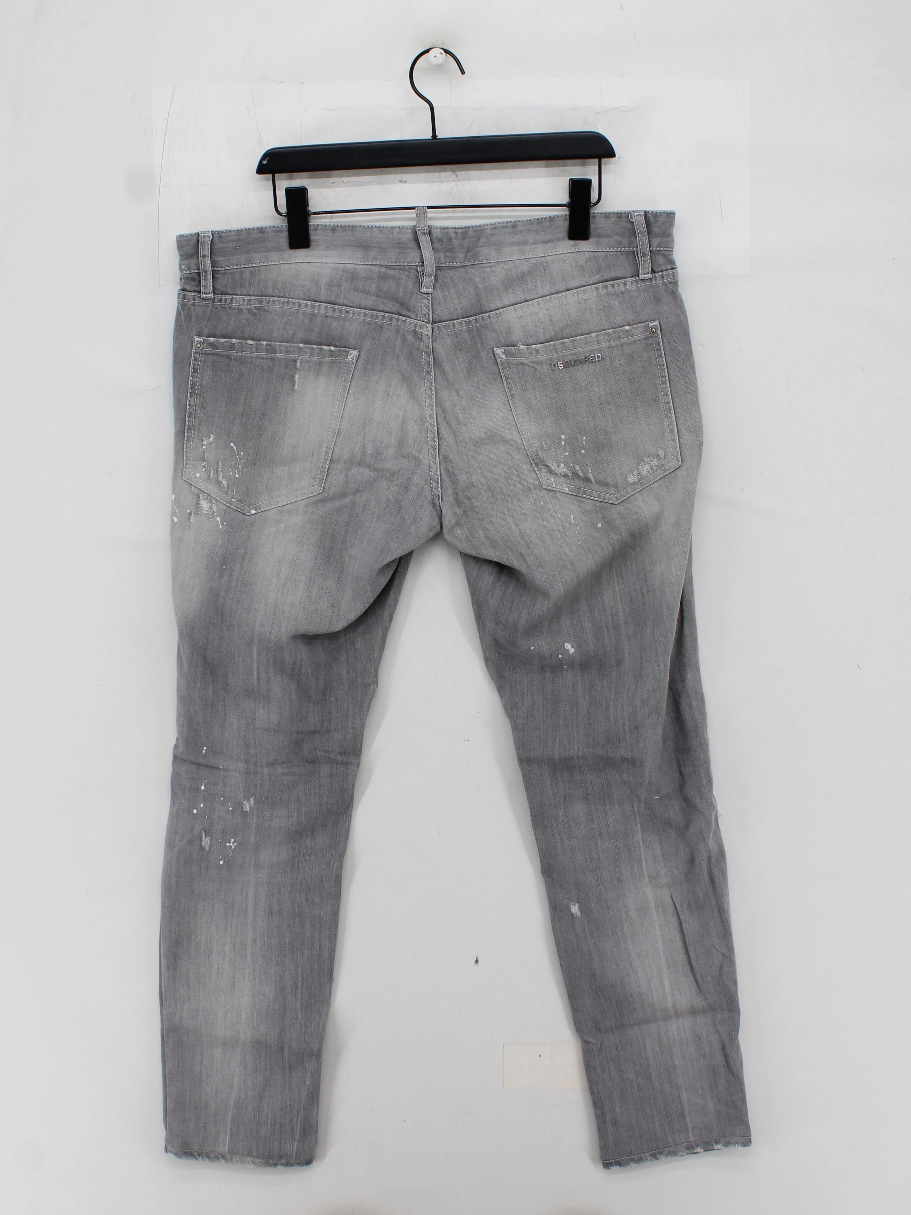Dsquared2 Men's Jeans W 38 in Grey Cotton with Elastane Skinny - Image 2
