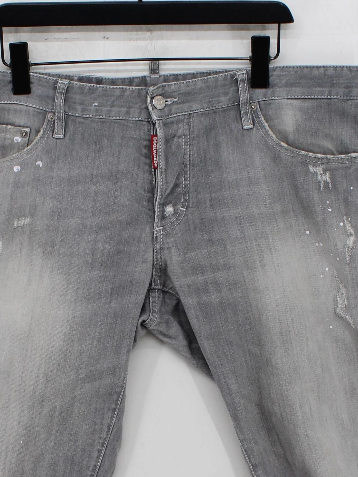 Dsquared2 Men's Jeans W 38 in Grey Cotton with Elastane Skinny - Image 3